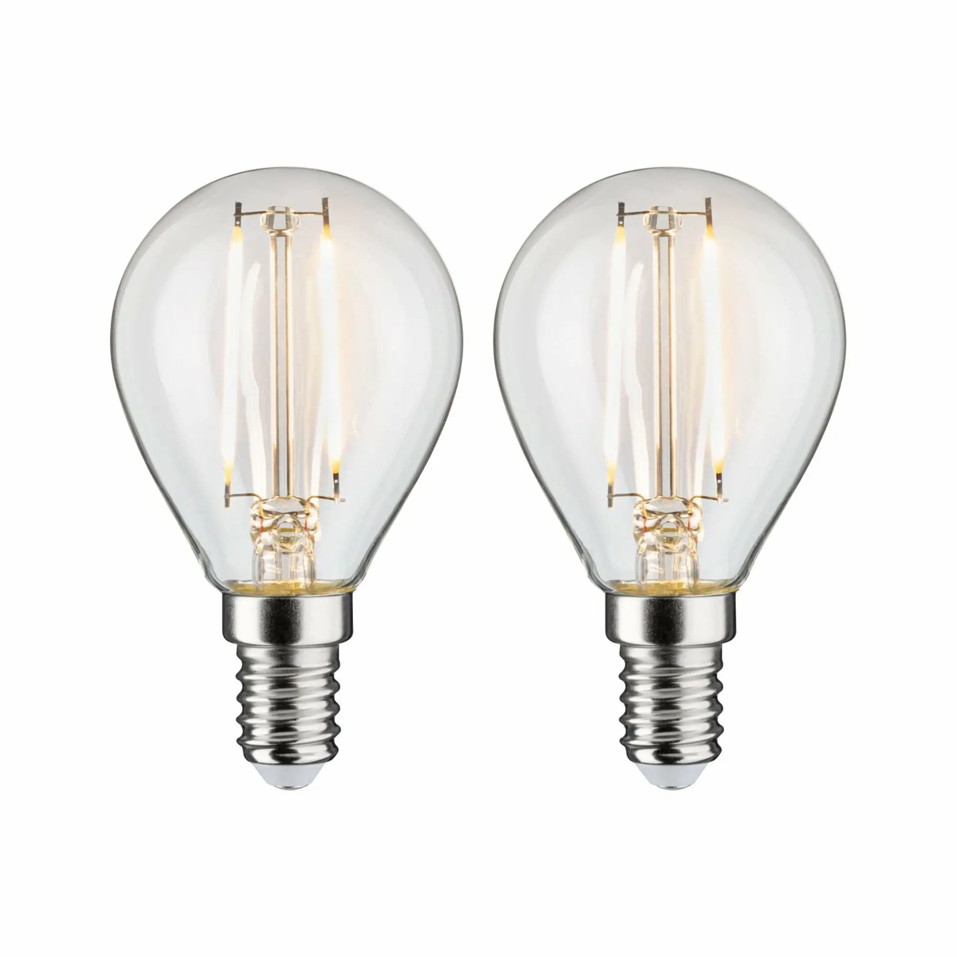 PAULMANN LED kapka Filament E14 230V 2x250lm 2x2,7W 2700K čirá