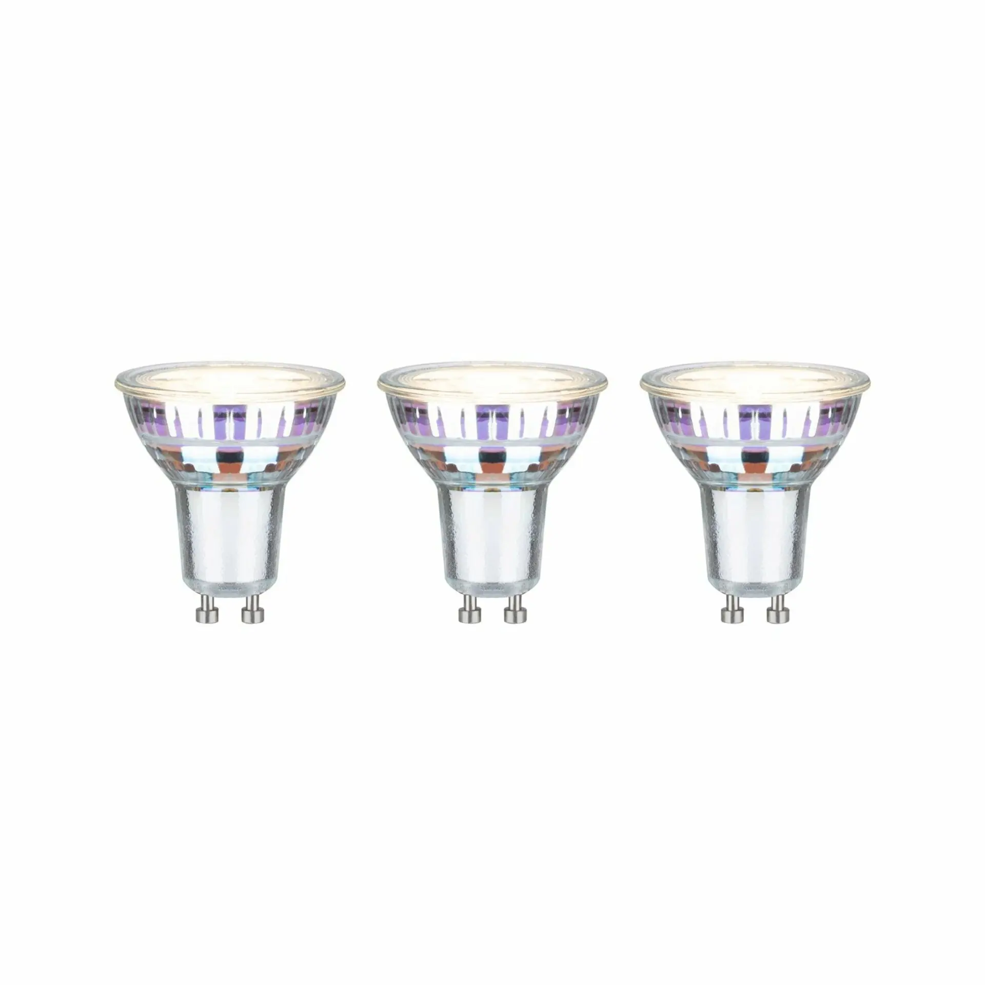 P 29193 Eco-Line Standard 230V LED reflektor GU10 3x2,5W 3000K stříbrná - PAULMANN