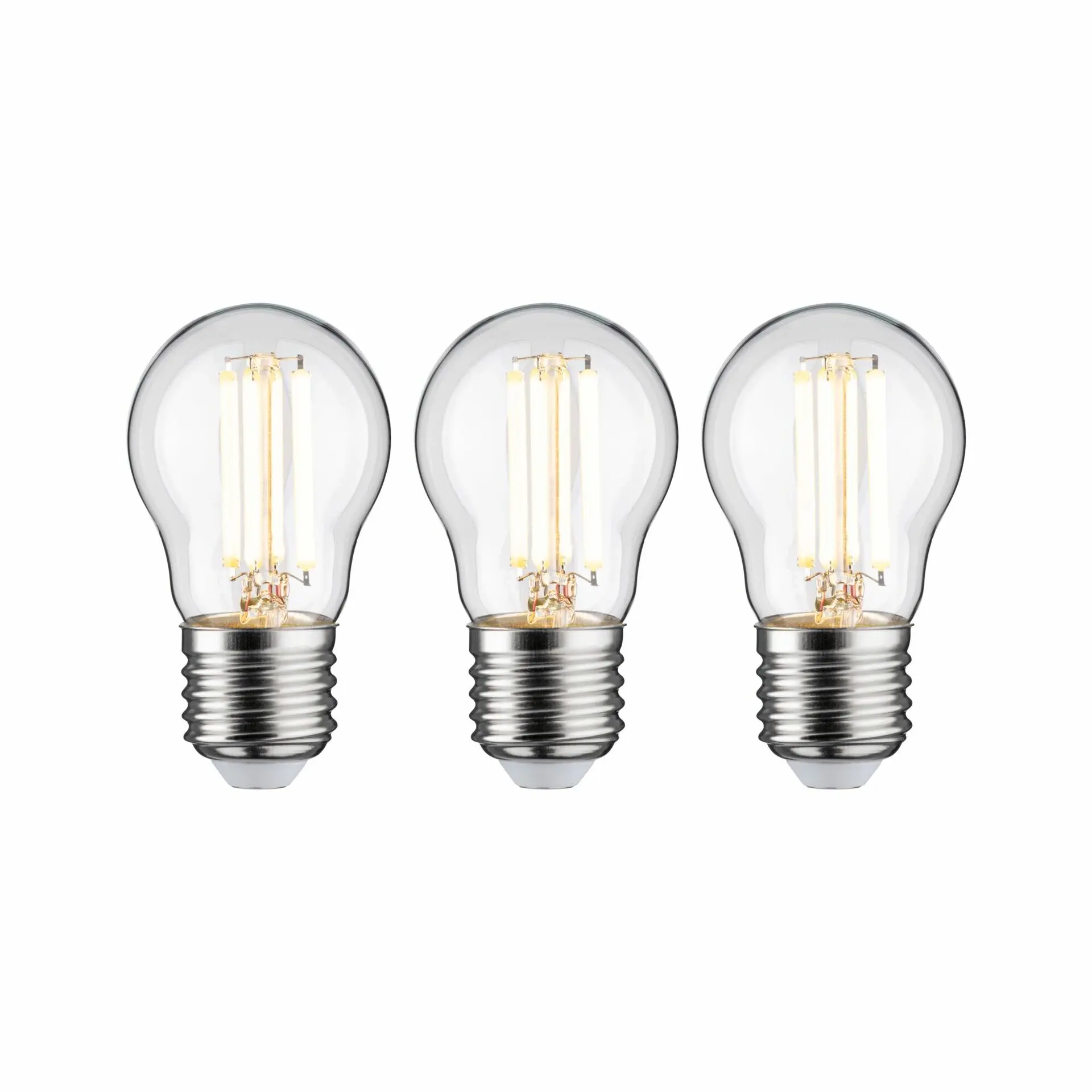 P 29215 Eco-Line Filament 230V LED kapka E27 3ks sada 80 mm 2,5W 3000K čirá - PAULMANN
