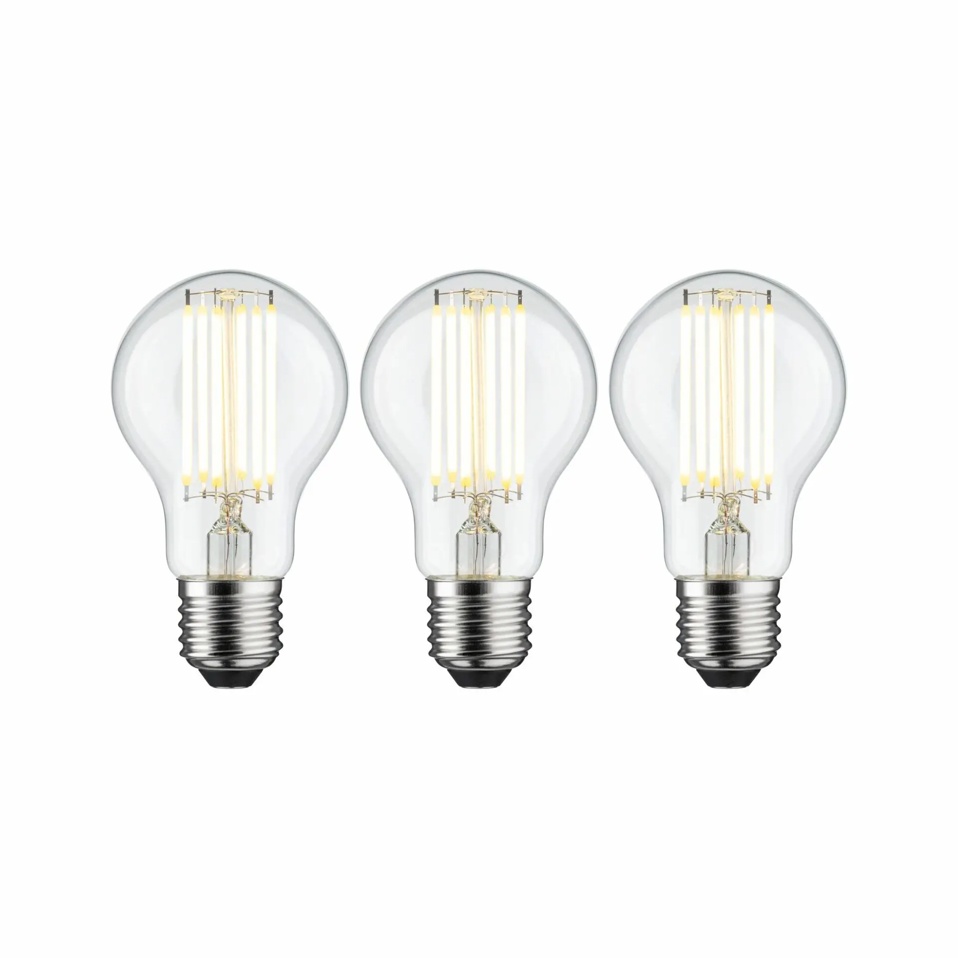 PAULMANN Eco-Line Filament 230V LED žárovka E27 3ks-sada 5W 3000K čirá