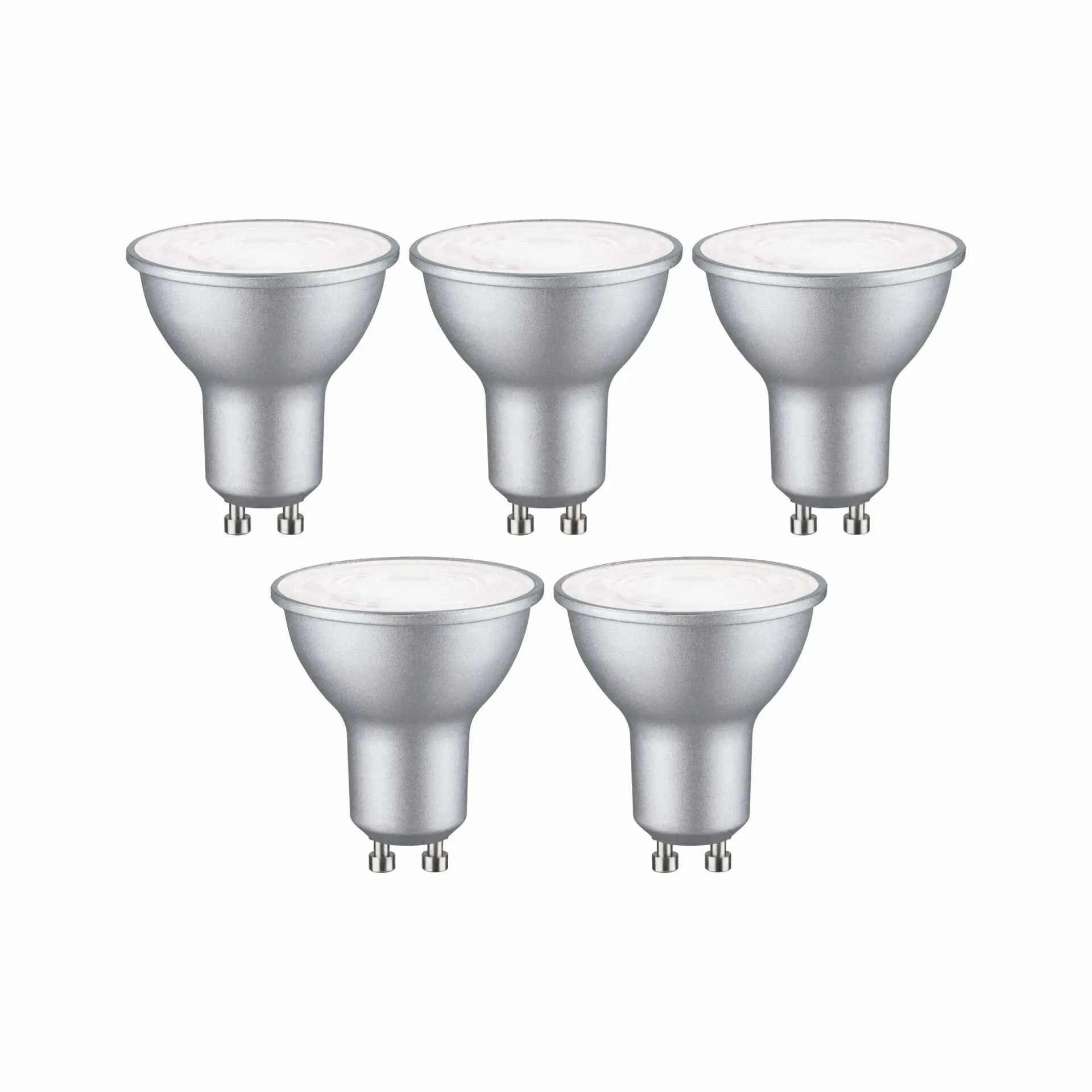 P 29236 Standard 230V LED reflektor GU10 5ks sada 4,9W 4000K hliník - PAULMANN