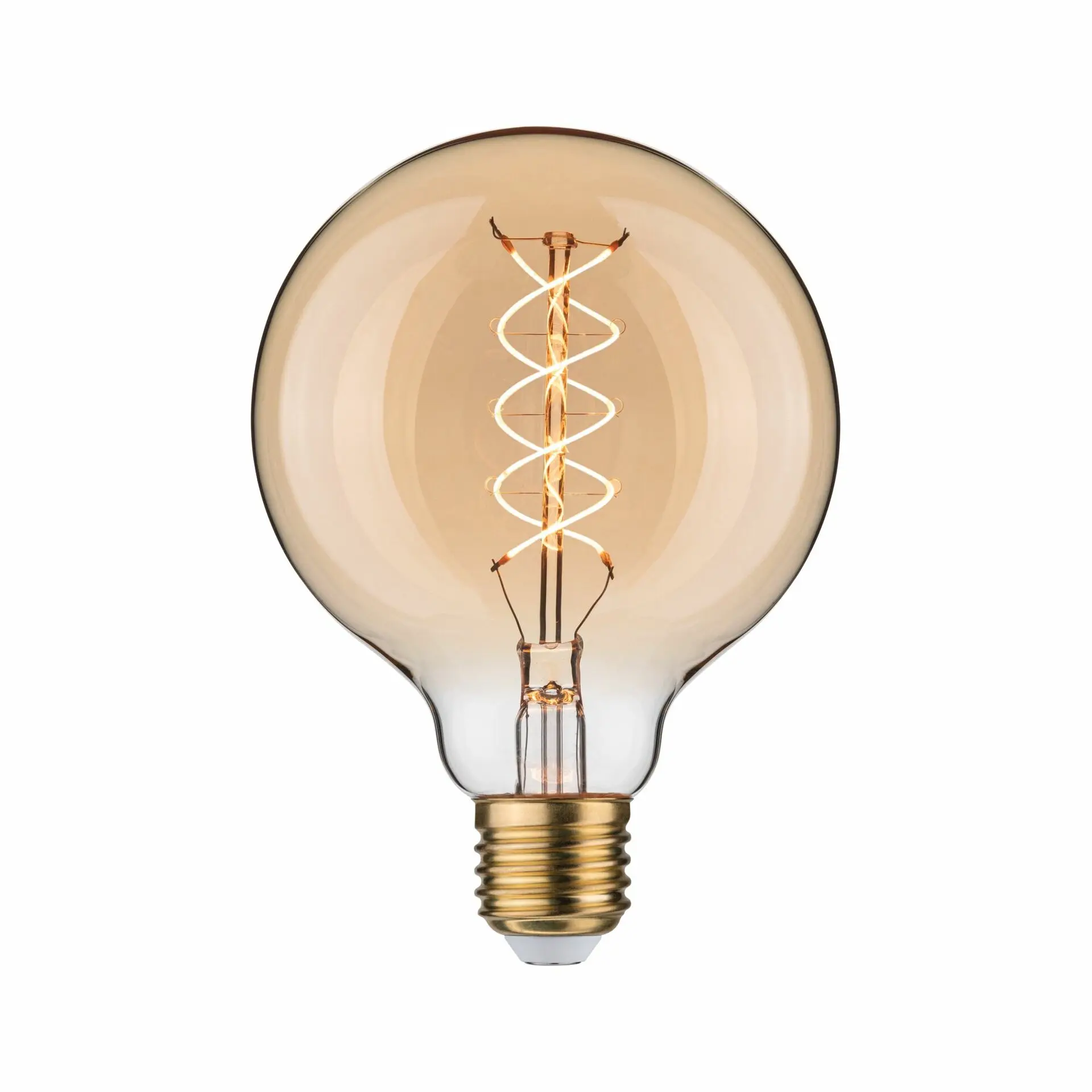 P 29246 Rustic Shine Standard 230V LED Globe E27 Filament S-Form 4,2W 1800K stmívatelné zlatá - PAULMANN