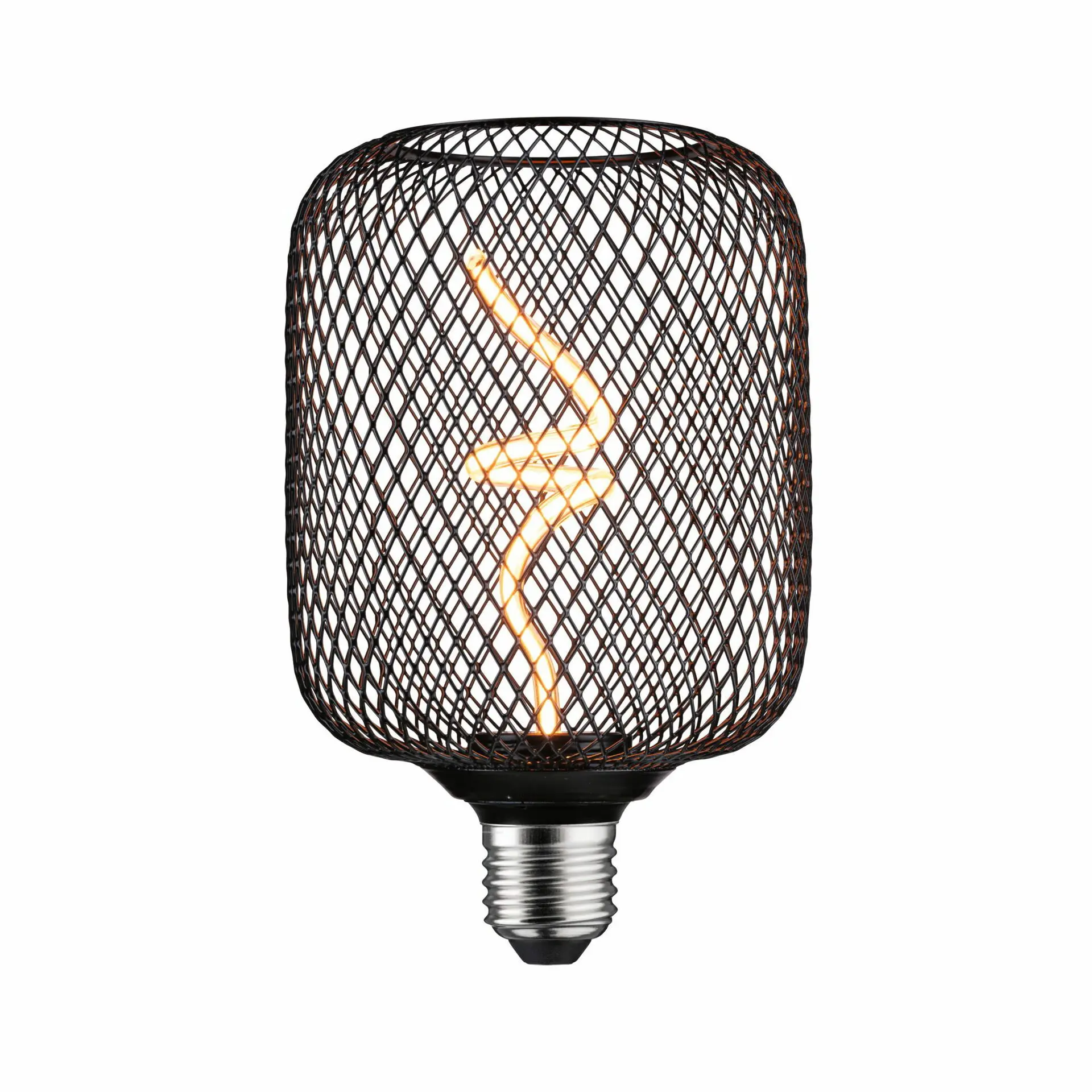 PAULMANN Kovic Glow Standard 230V LED žárovka Zyl E27 4W 1800K stmívatelné černá