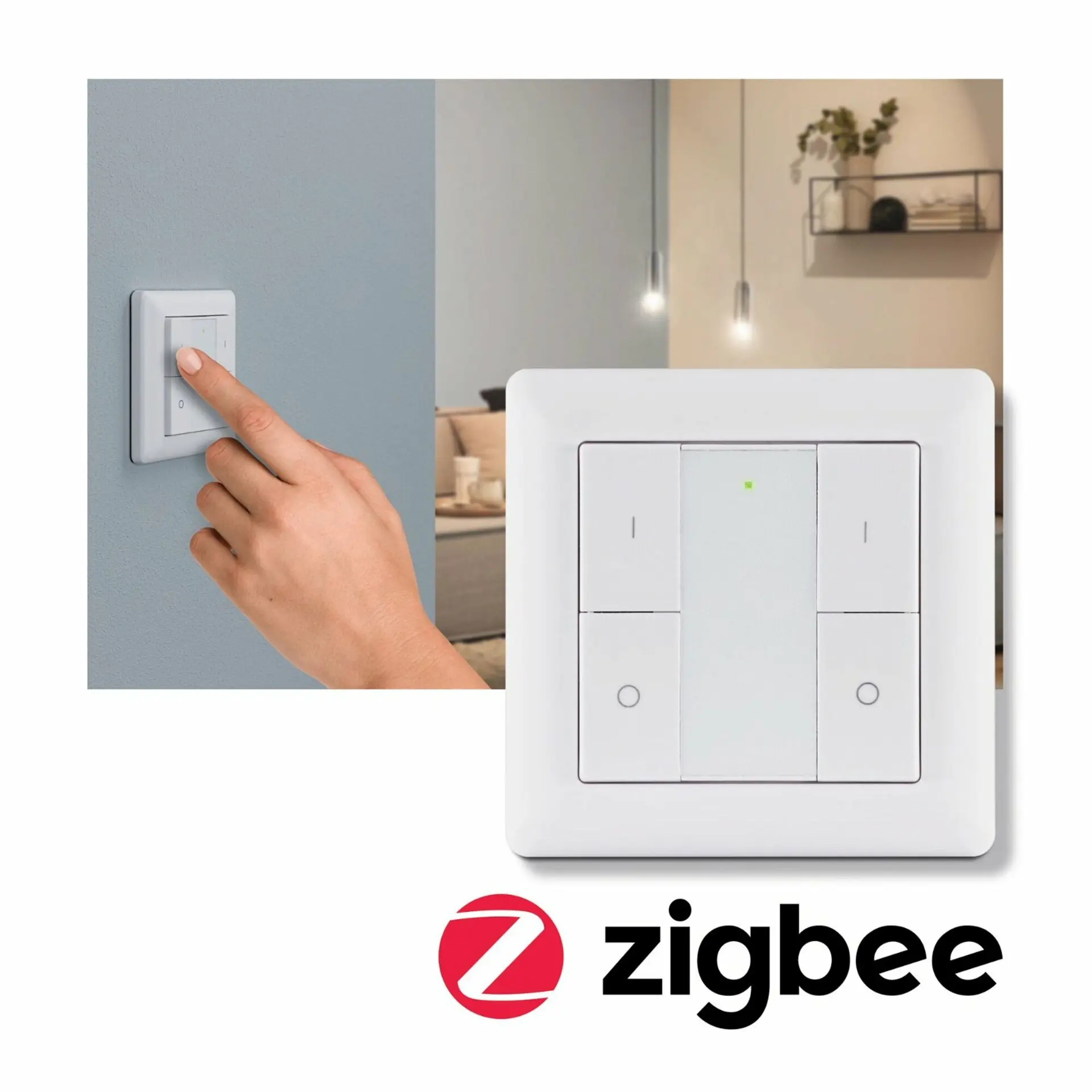 PAULMANN Vypínač Smart Home Zigbee On/Off/Dimm bílá