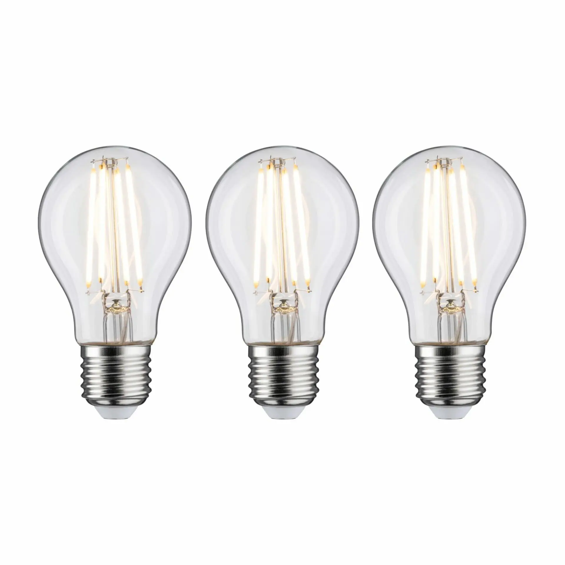 PAULMANN Filament set LED žárovka E27 230V 3x9W 2700K stmívatelné čirá