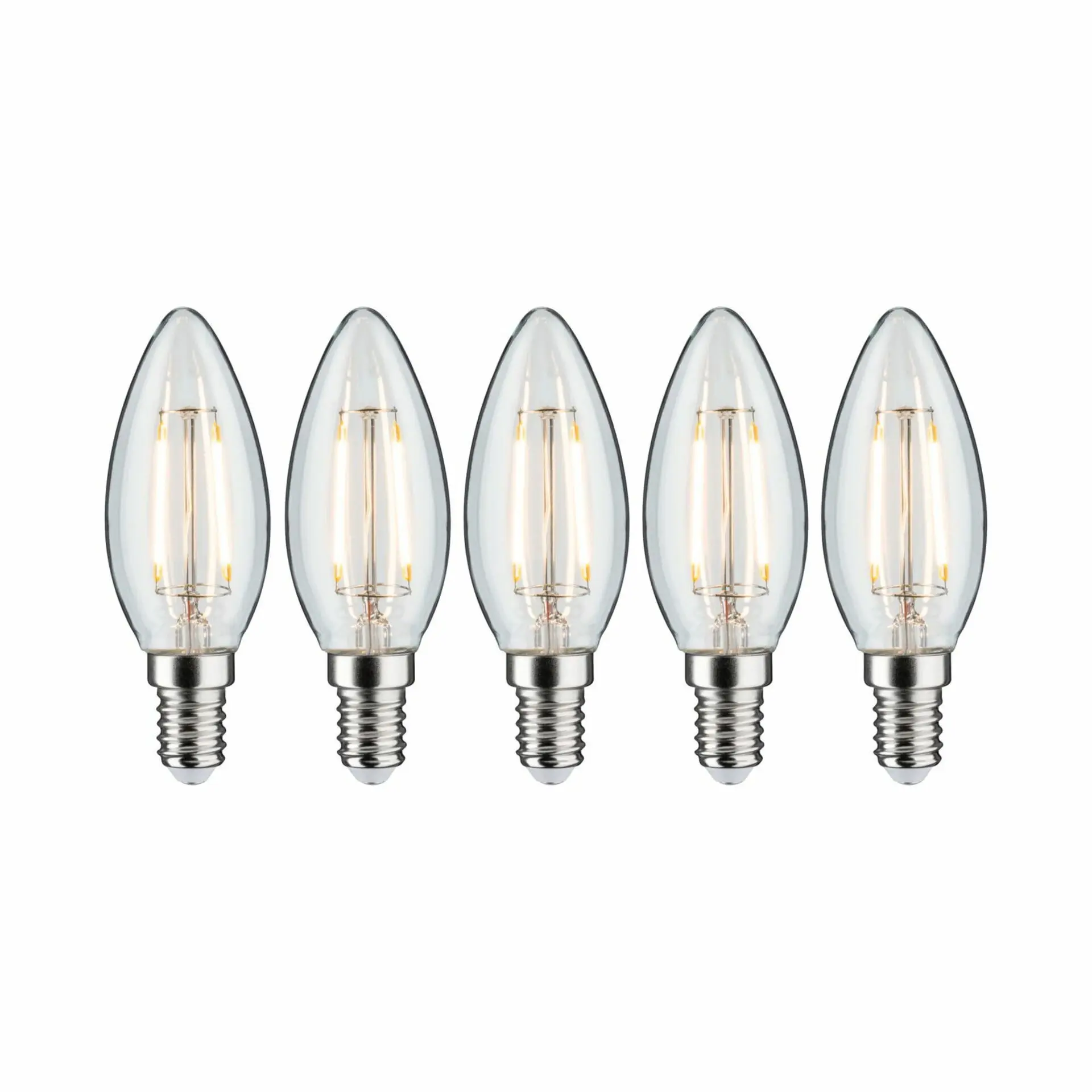PAULMANN Filament set LED svíčka E14 230V 5x2,6W 2700K čirá