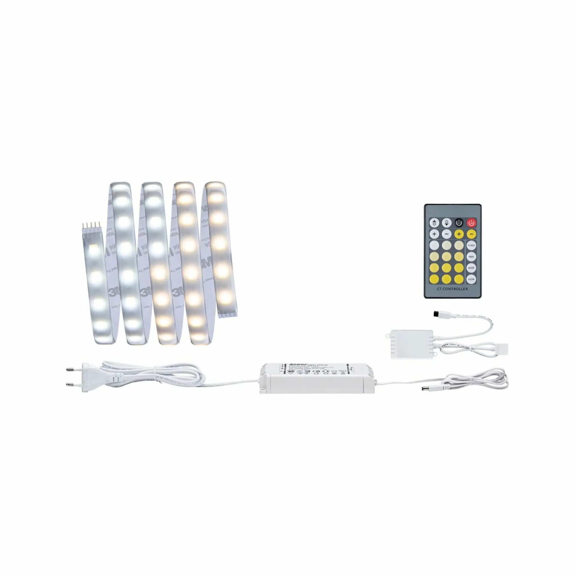 P 70623 MaxLED Tunable White - základní sada izolovaná 1,5m 10W, ovládání bílého světla - PAULMANN