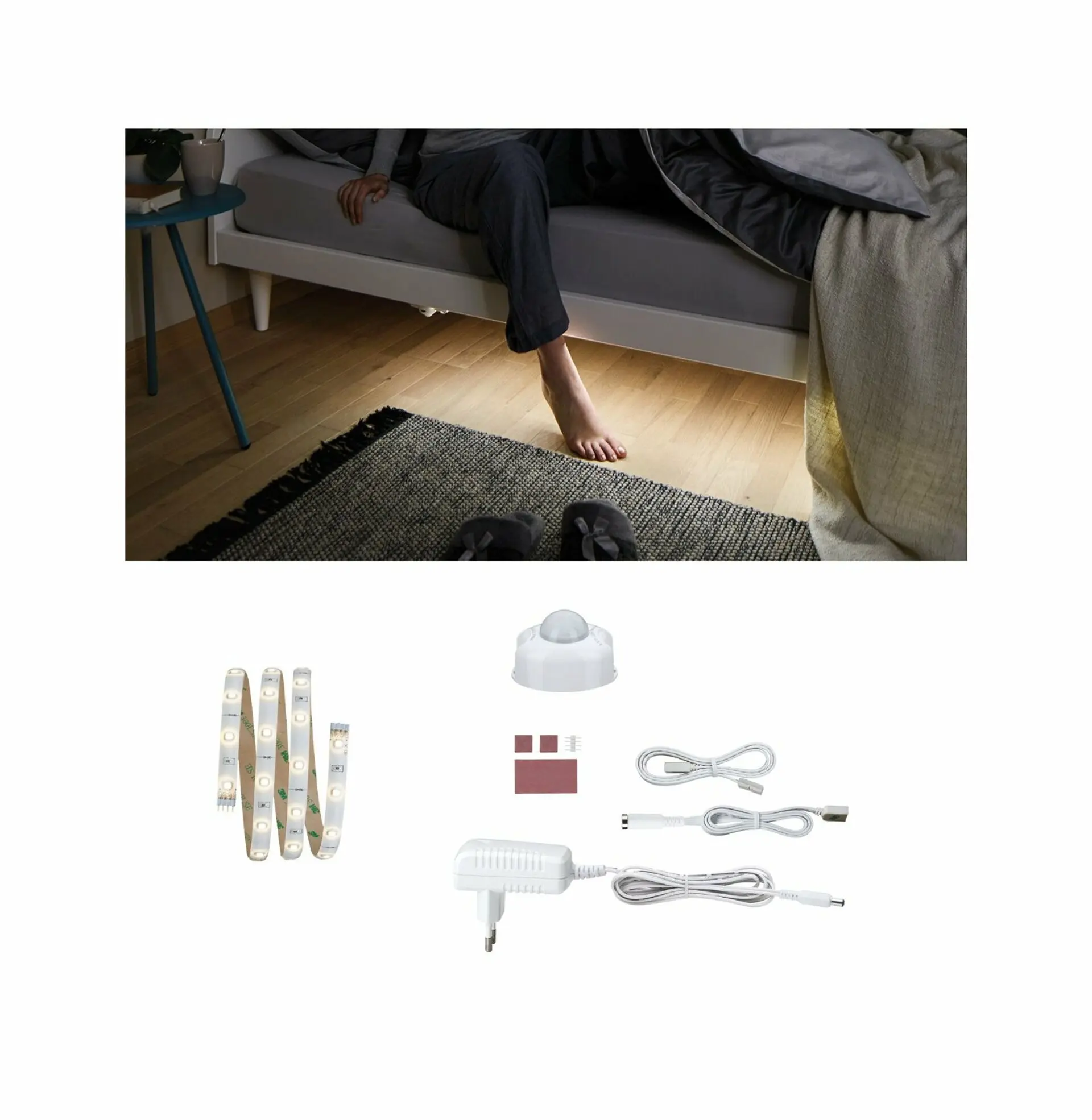 P 70955 YourLED Night Comfort sada 1m teplá bílá Bettlicht pohybový senzor - PAULMANN