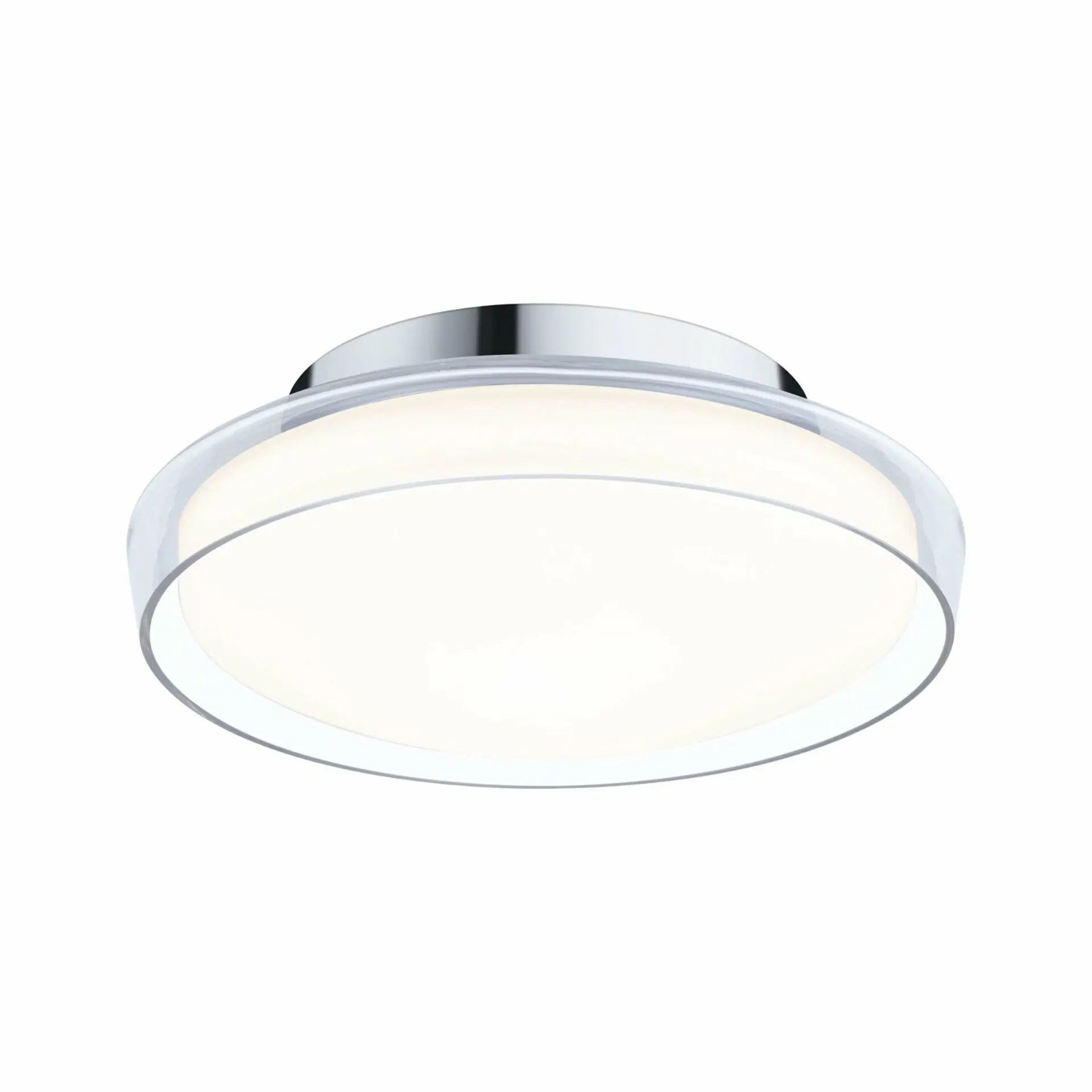 P 71078 Selection Bathroom LED stropní svítidlo Luena IP44 3000K 230V 11,5W sklo/chrom - PAULMANN