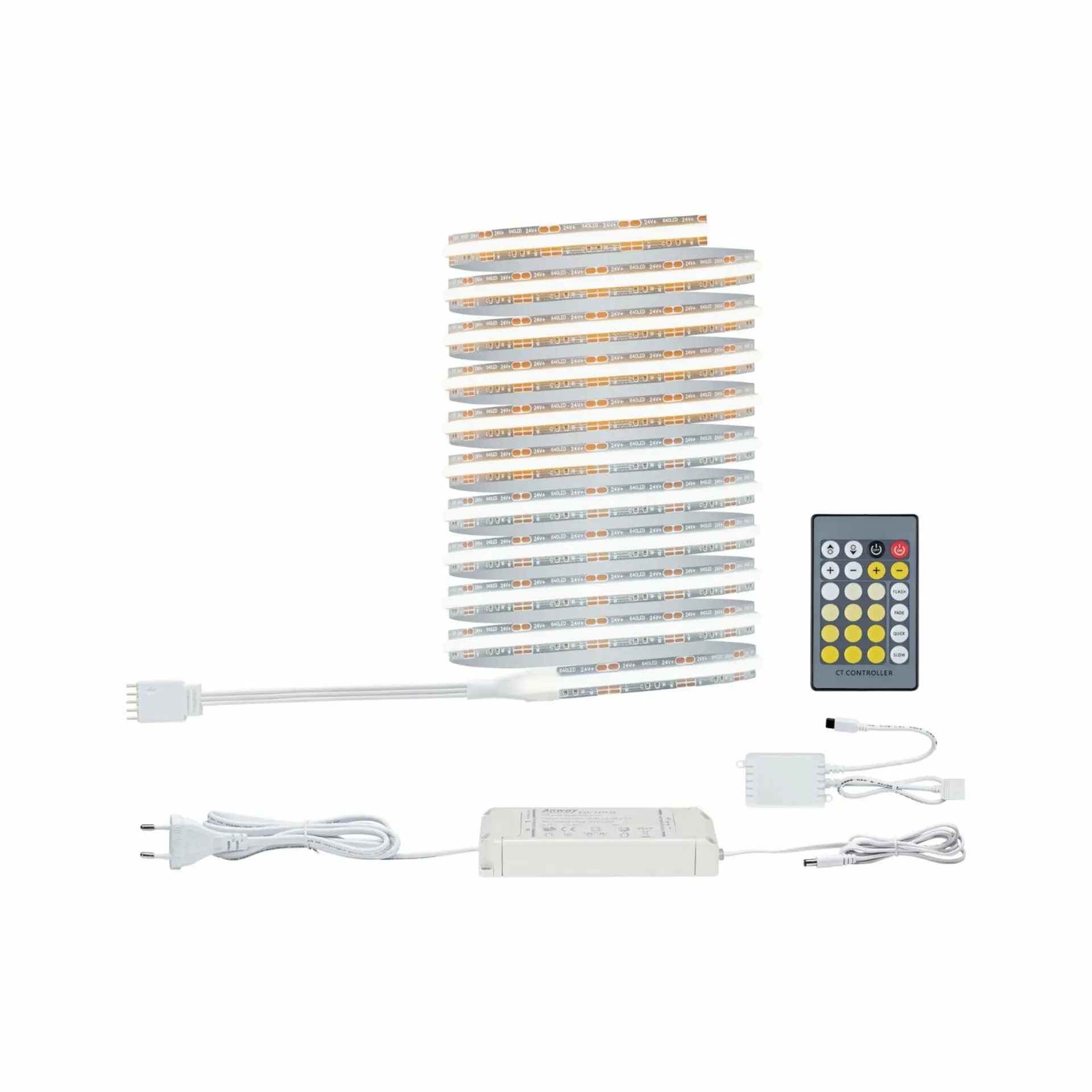 PAULMANN MaxLED 500 LED Strip Full-Line COB základní sada 3m 15W 600lm/m 640LEDs/m měnitelná bílá 36VA