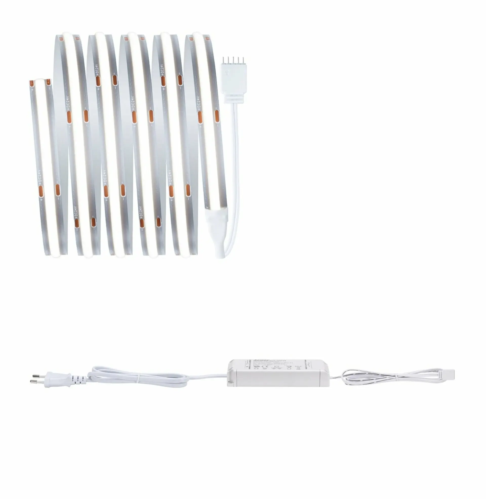 P 71123 MaxLED 500 LED Strip Full-Line COB základní sada 1,5m 10W 600lm/m 480LEDs/m 6500K 25VA - PAULMANN