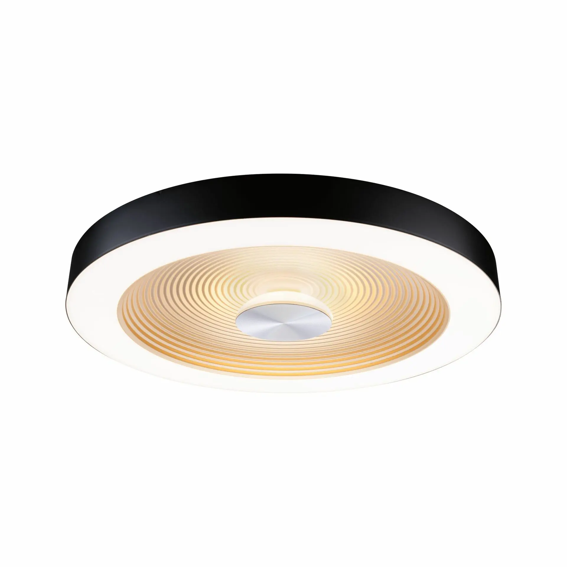P 71180 LED stropní svítidlo Volea IP44 3000K / 230V 4 / 18,5W stmívatelné černá/zlatá - PAULMANN
