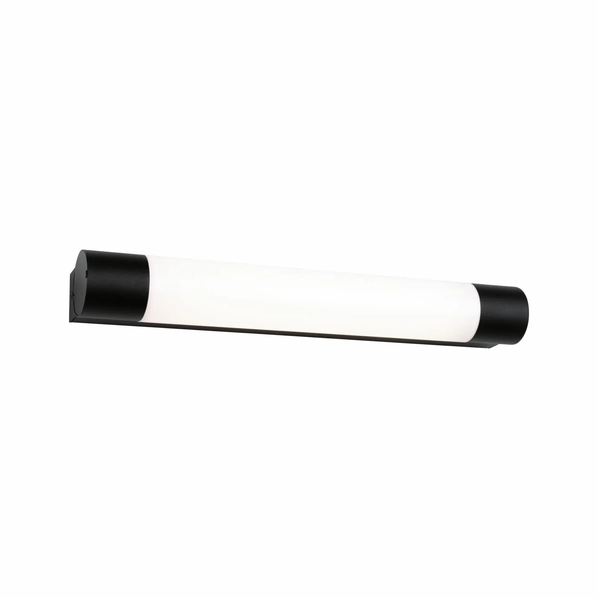 P 71213 Selection Bathroom LED svítidlo k zrcadlu Orgon zásuvka IP44 3000K 230V 7,5W černá - PAULMANN