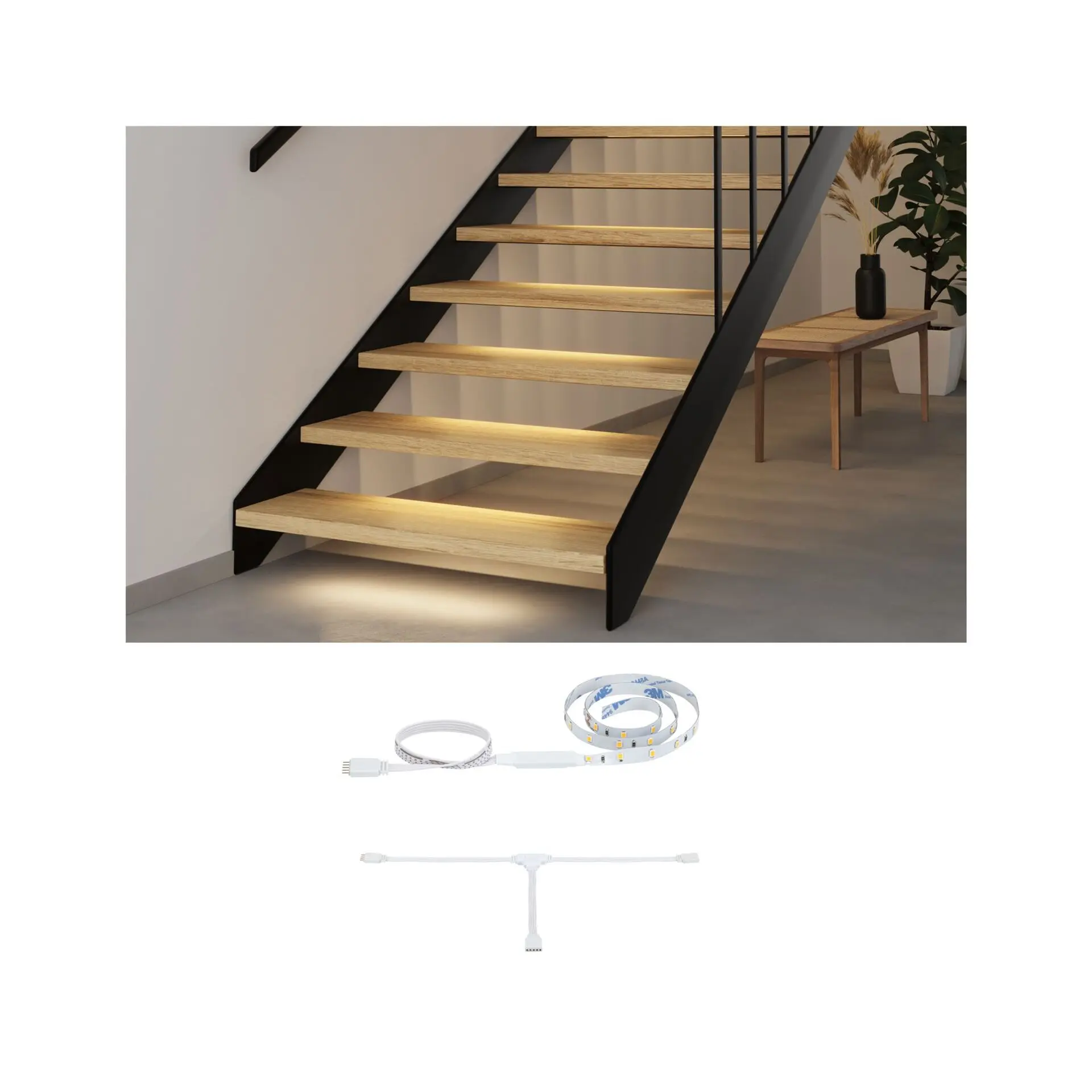 P 71218 MaxLED Stair LED Strip prodloužení 0,5m 0,3W 64lm/m 2700K - PAULMANN