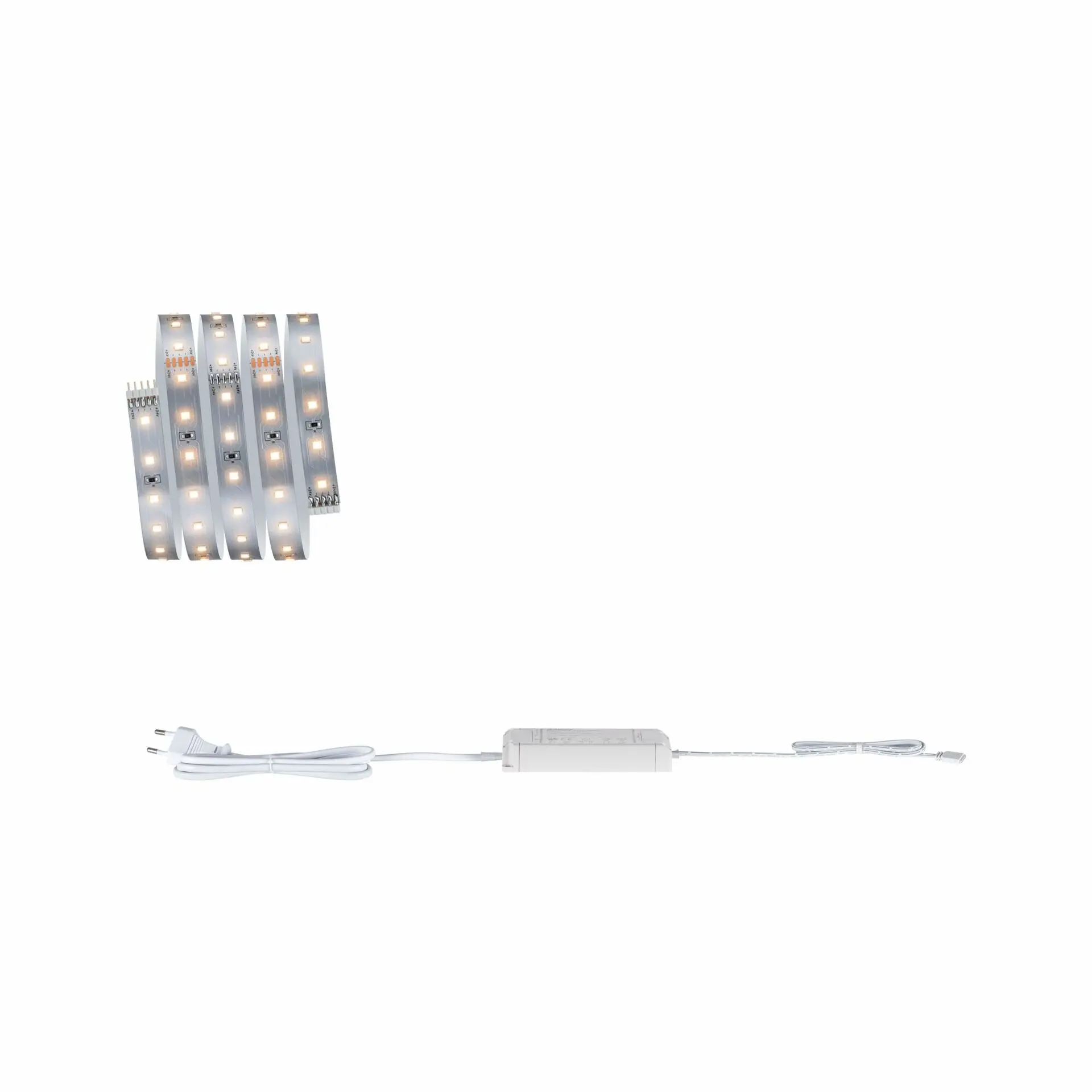 PAULMANN MaxLED 500 LED Strip teplá bílá základní sada 1,5m 5,5W 550lm/m 64 LEDs/m 2700K 20VA