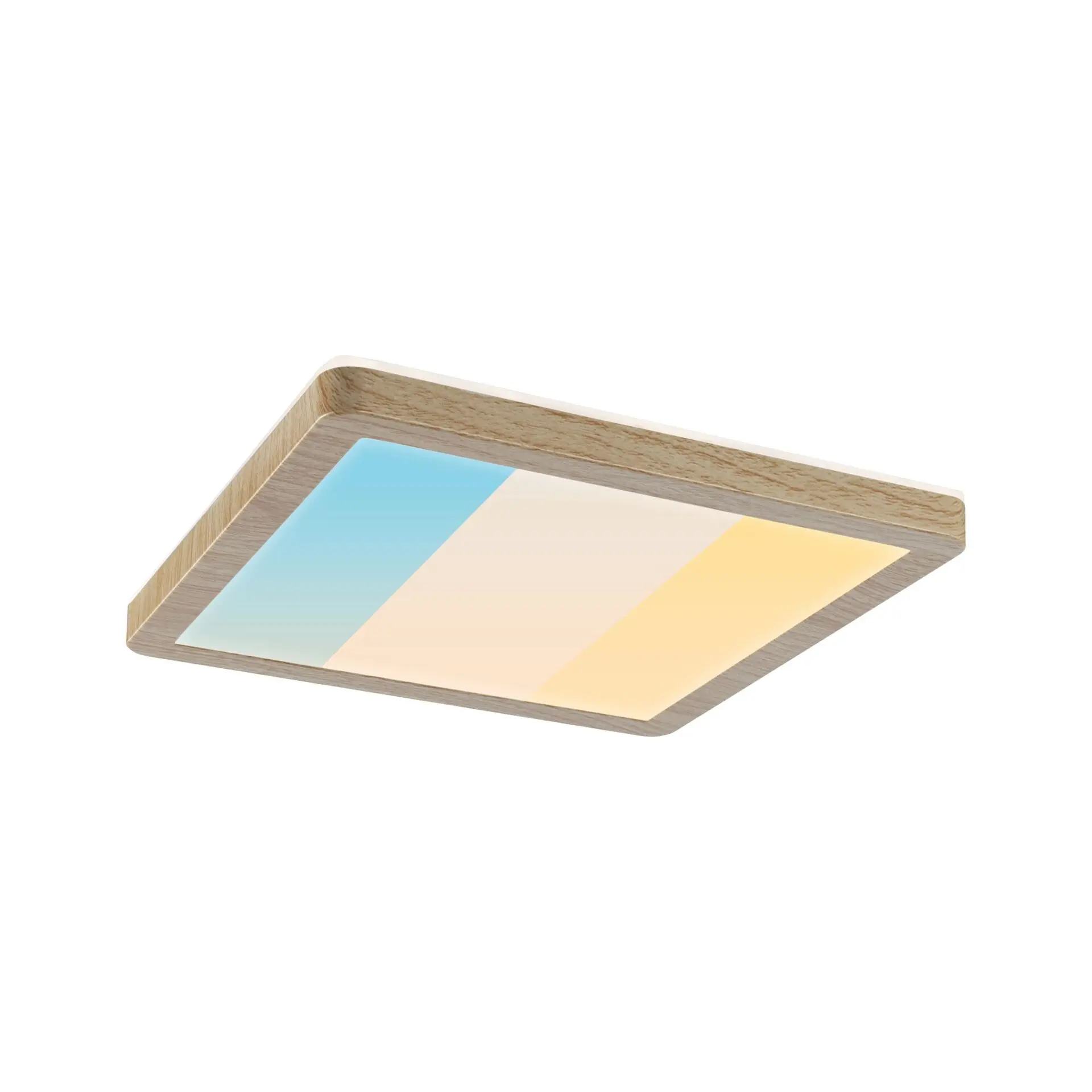 PAULMANN LED Panel Atria Shine IP44 hranaté 190x190mm 8W 3000 - 6500K design dřevo