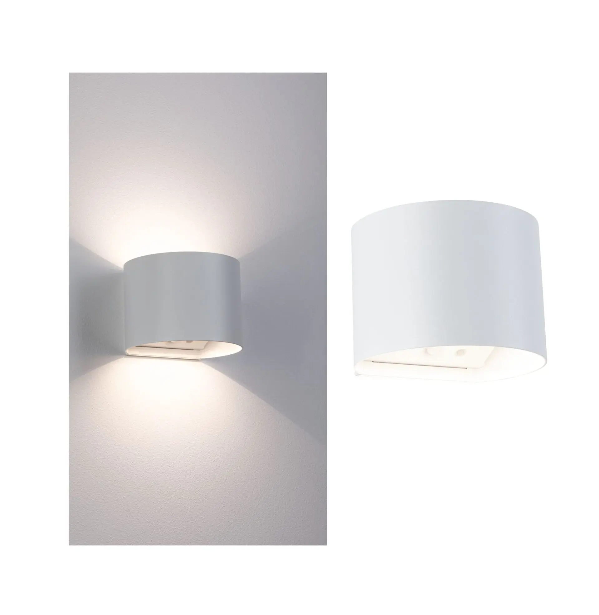 PAULMANN LED nabíjecí nástěnné svítidlo Nyora IP44 3000K 135x120mm 2x1W bílá