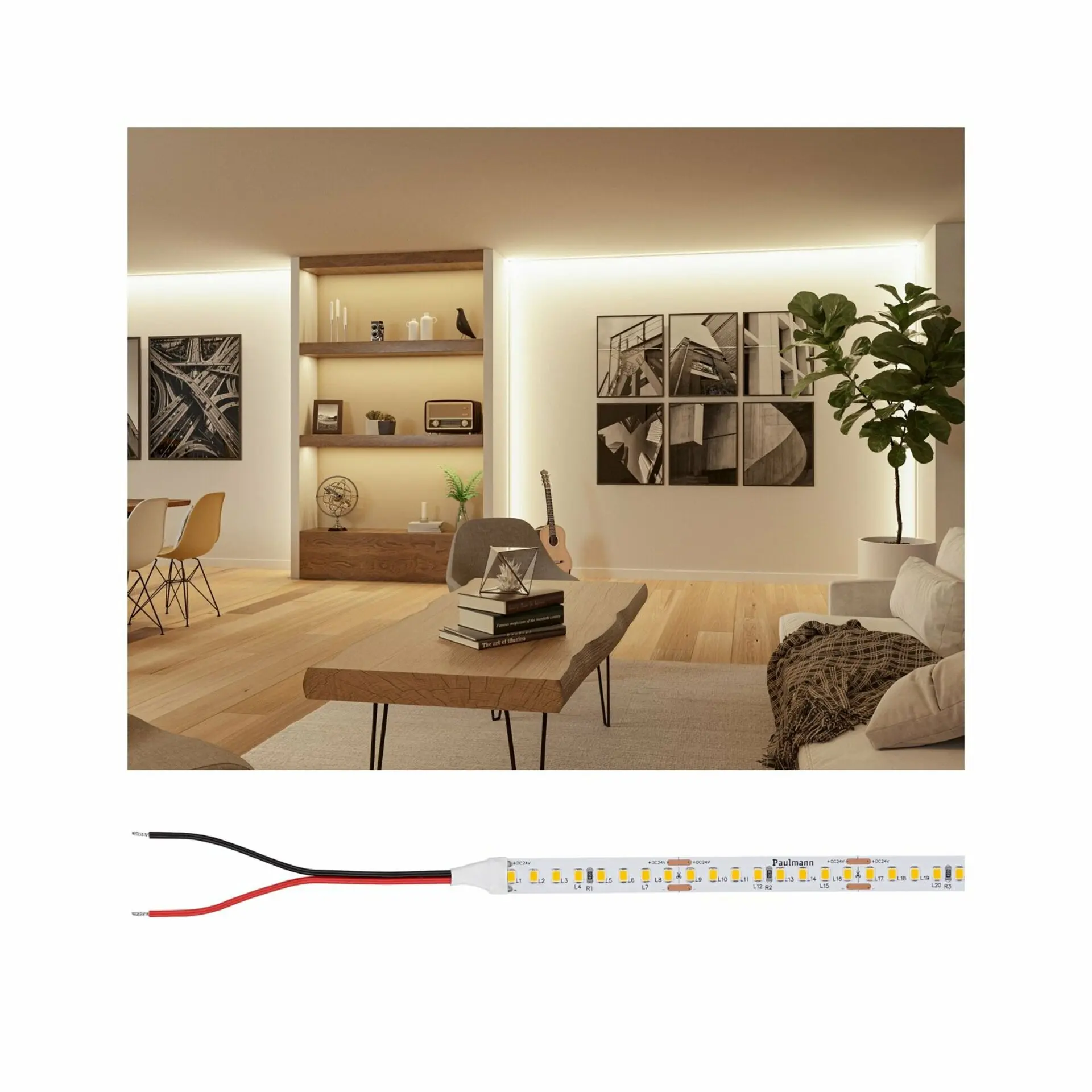 P 76021 Pro LED Strip Silver P150 827 5m 50W 1500lm/m 160LEDs/m 2700K - PAULMANN