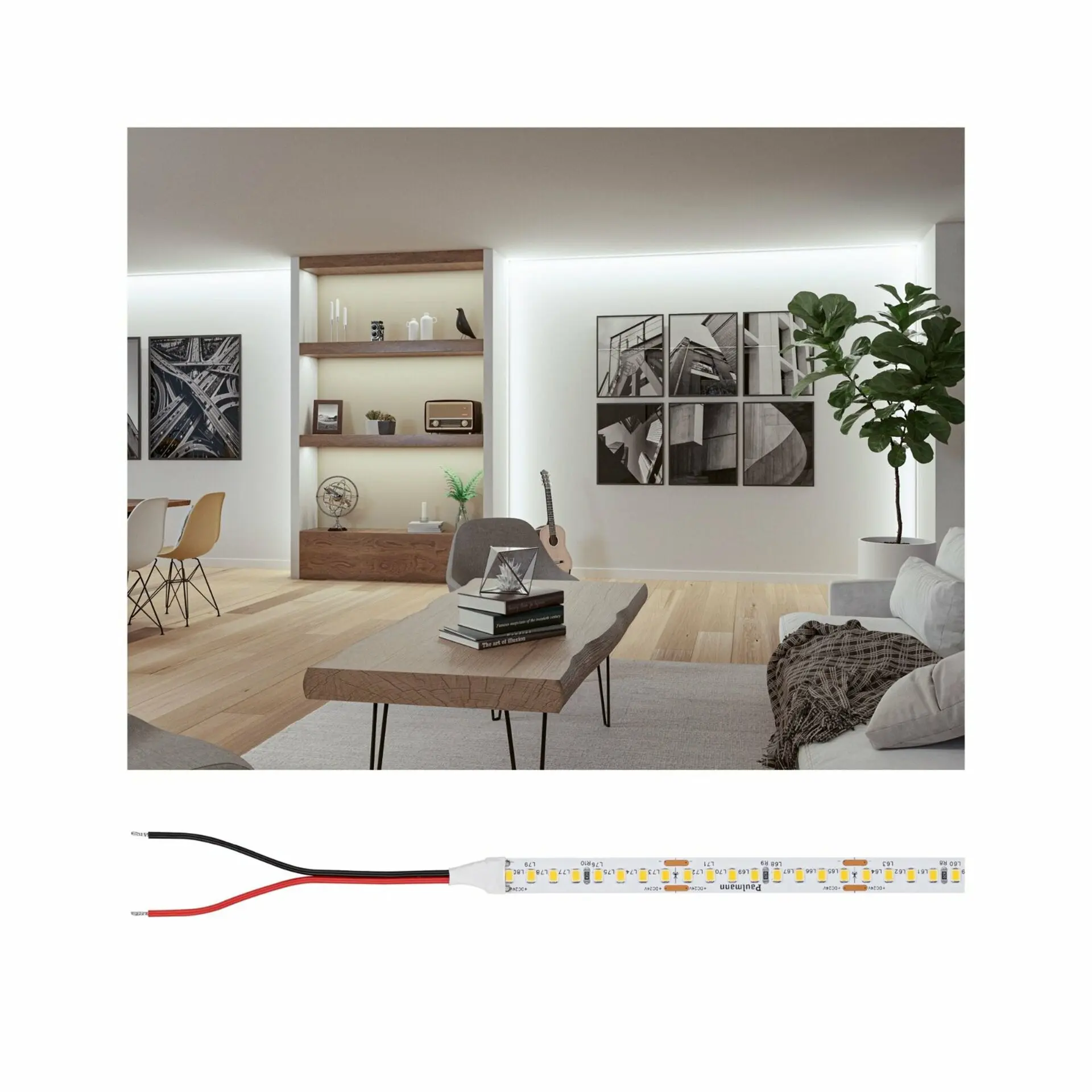 P 76023 Pro LED Strip Silver P150 840 5m 50W 1530lm/m 160LEDs/m 4000K - PAULMANN
