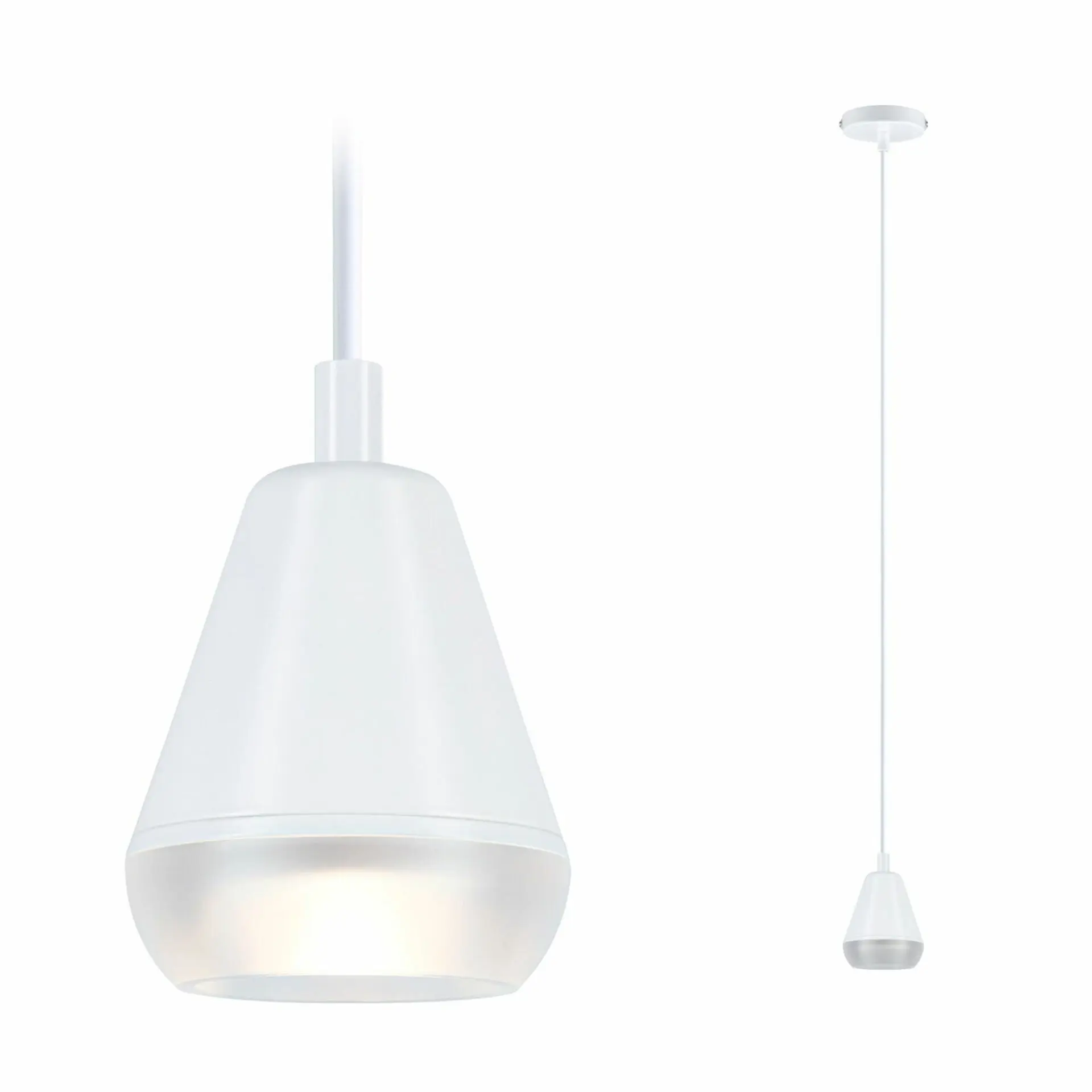P 76991 LED závěsné svítidlo Luia GU10 max. 10W satén/bílá - PAULMANN