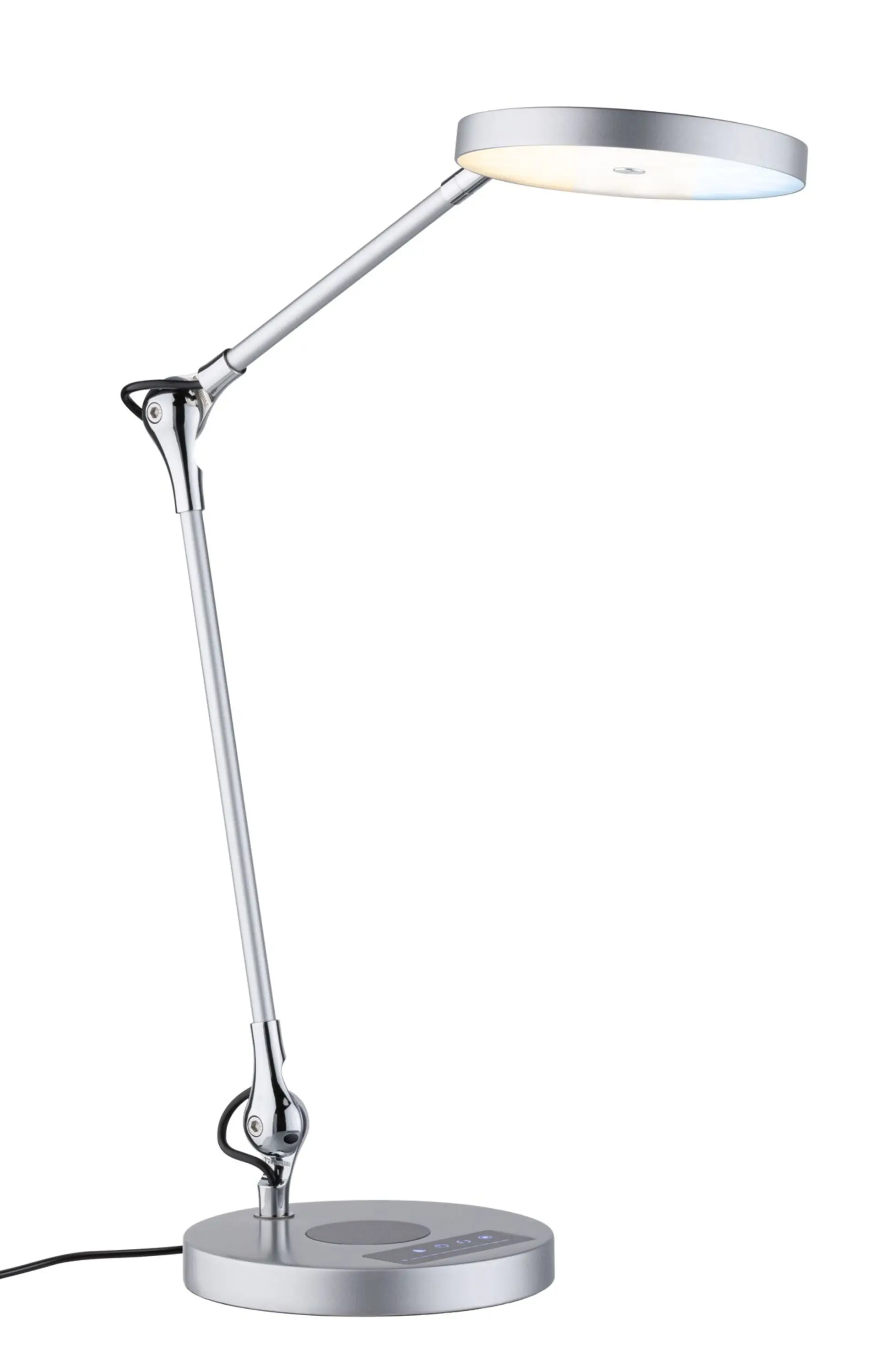 PAULMANN LED stolní lampa na psací stůl Numis CCT 11W stříbrná