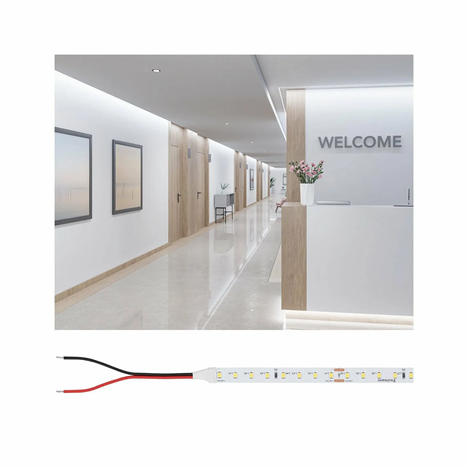 P 78444 Pro LED Strip Gold P150 965 5m 30W 790lm/m 96LEDs/m 6500K - PAULMANN