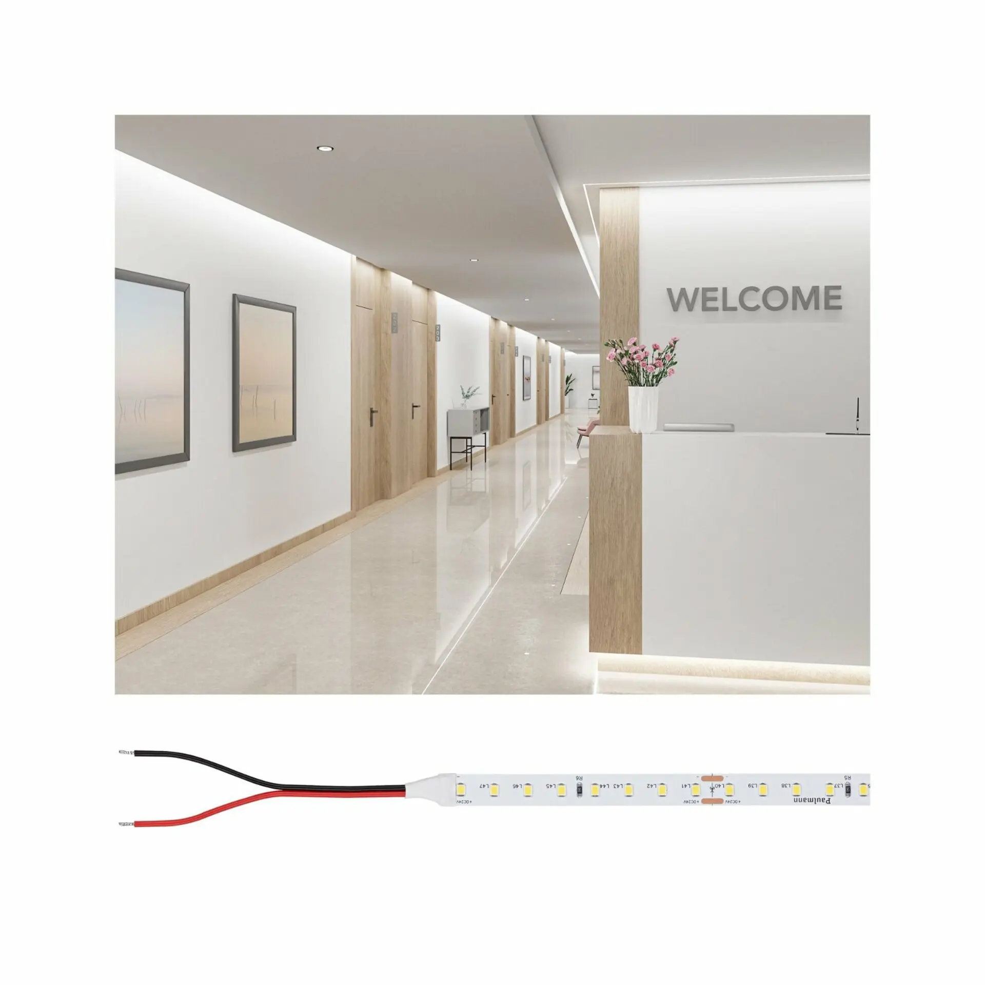 P 78451 Pro LED Strip Gold P150 940 10m 55W 790lm/m 96LEDs/m 4000K - PAULMANN