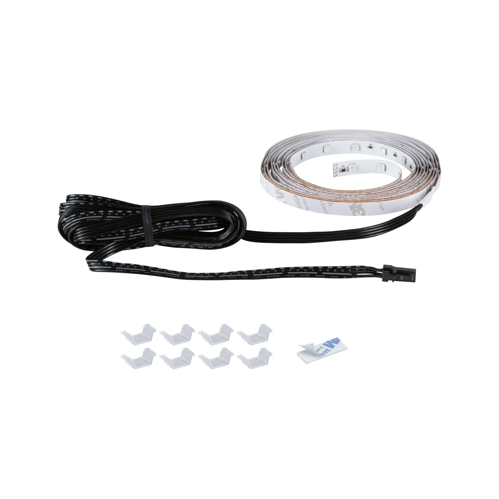 PAULMANN LED Strip Akustický Panel prodloužení 2,4m RGB černá