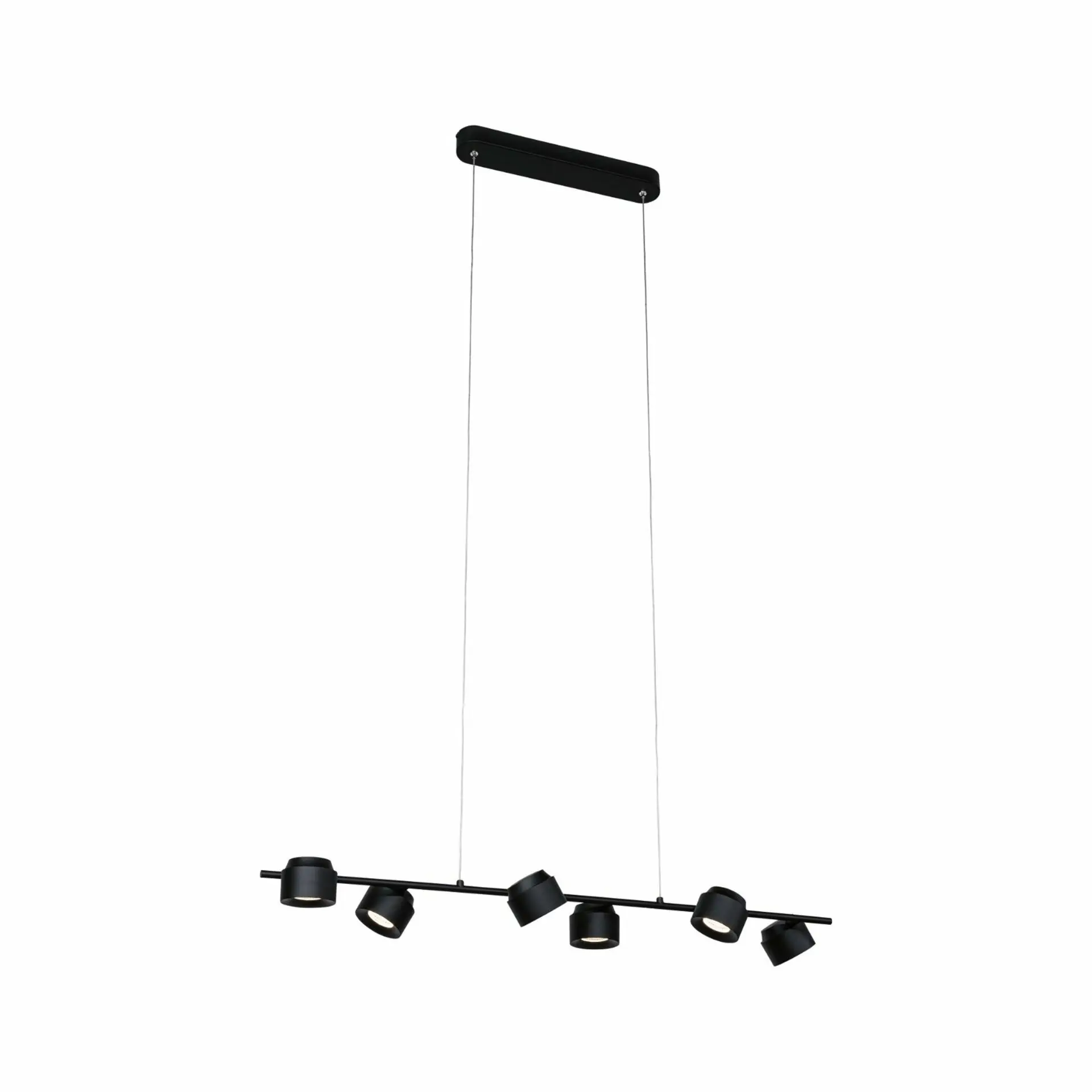 P 79773 LED závěsné svítidlo 3-krokové-stmívatelné Puric Pane 6x4,5W černá - PAULMANN