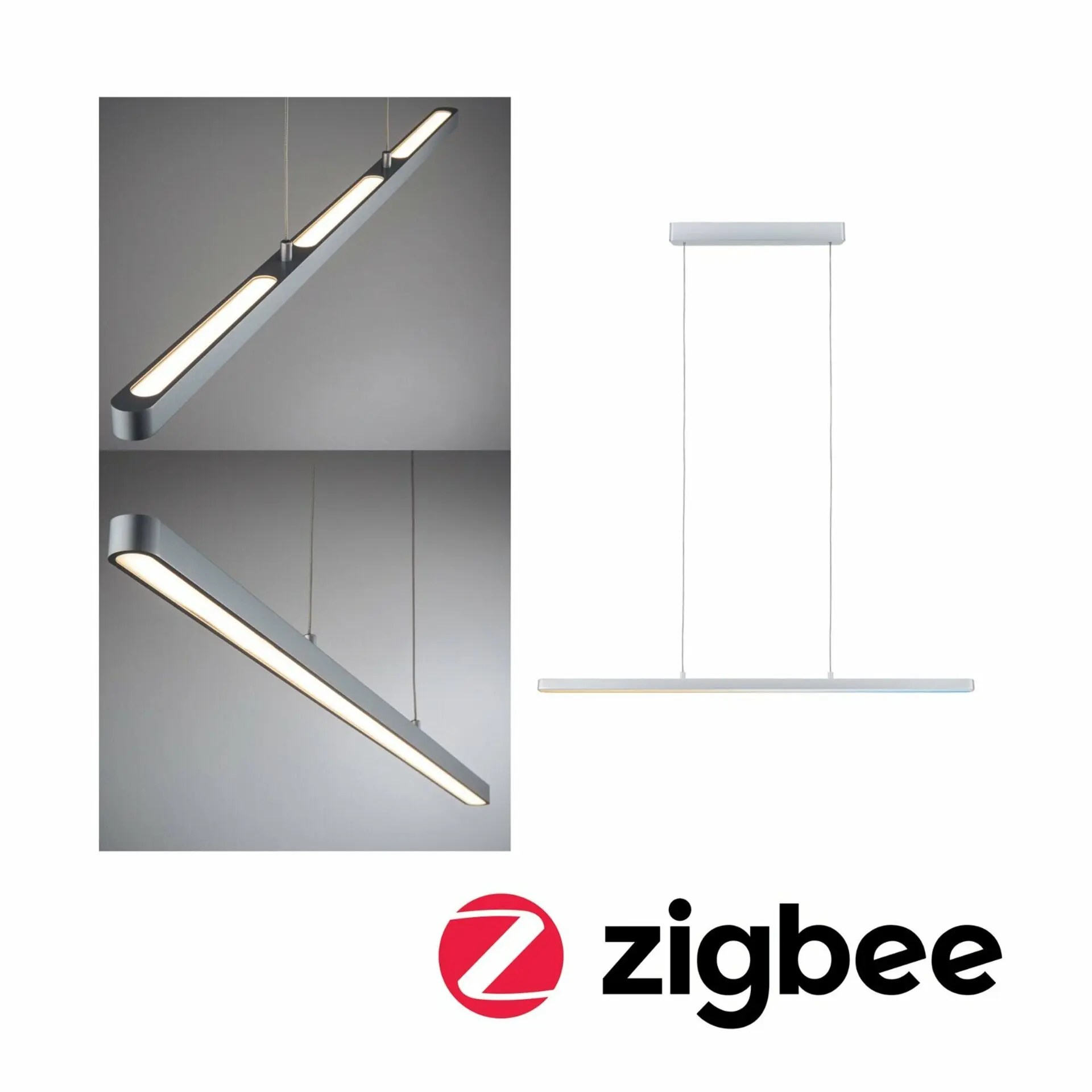 P 79886 LED závěsné svítidlo Lento měnitelná bílá 3x13,5W matný chrom stmívatelné - PAULMANN
