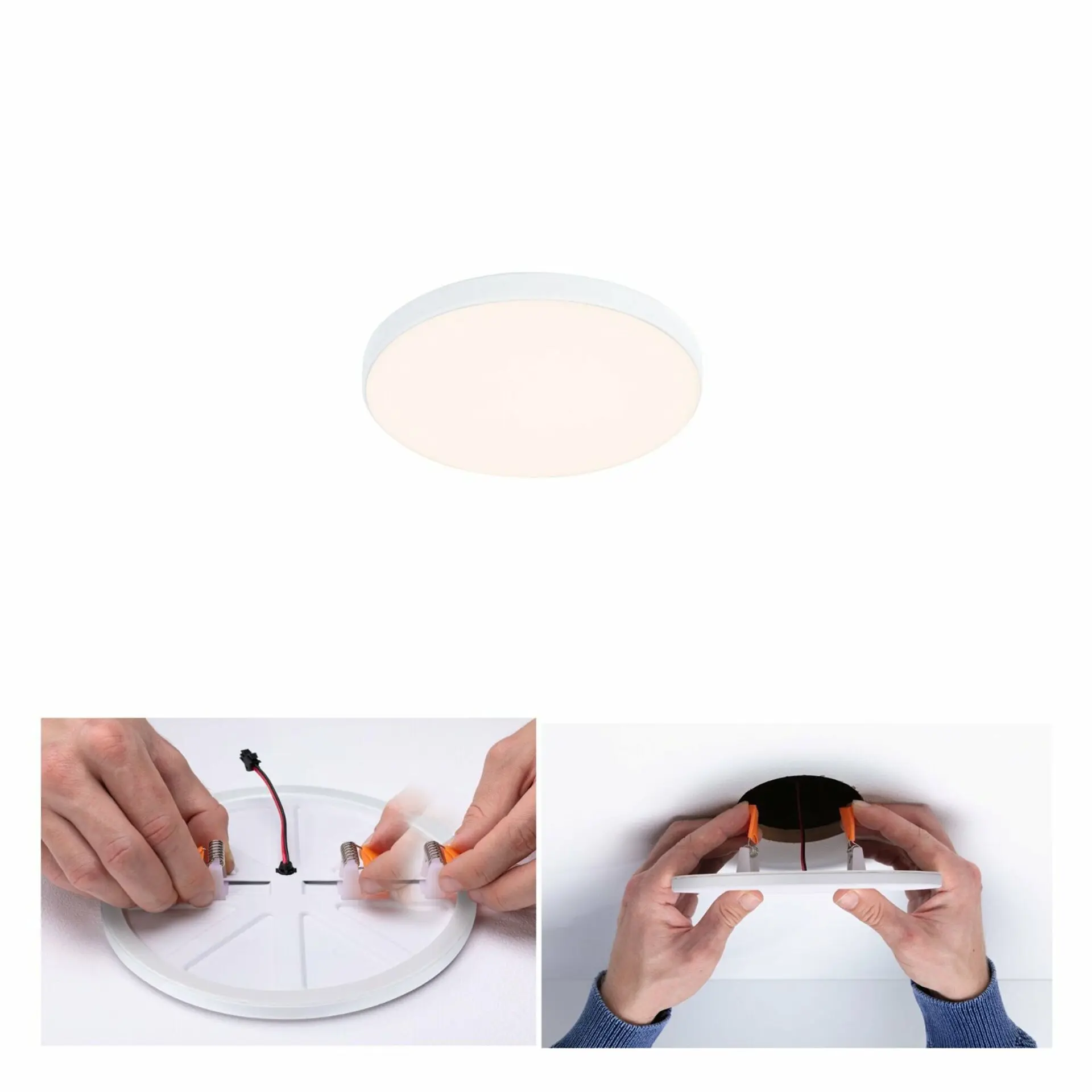 P 79938 VariFit LED vestavné svítidlo Veluna Edge IP44 kruhové 90mm 3000K bílá - PAULMANN