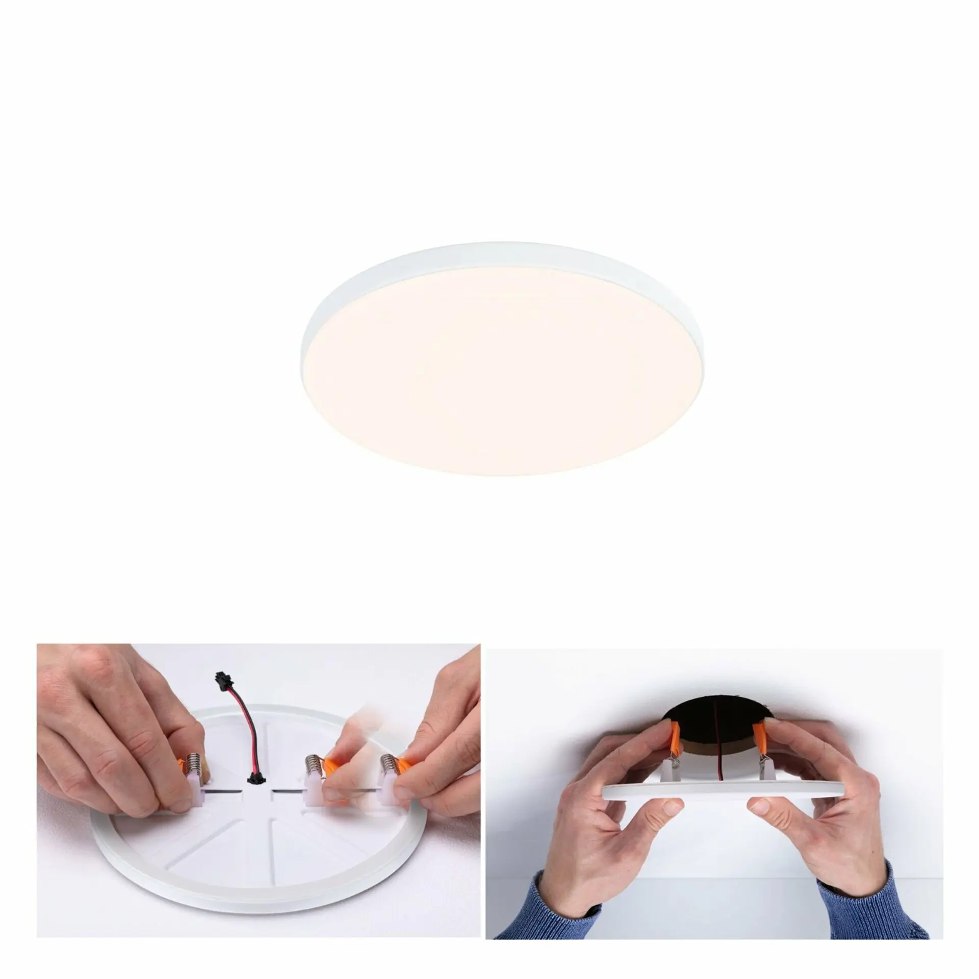 P 79939 VariFit LED vestavné svítidlo Veluna Edge IP44 kruhové 120mm 3000K bílá - PAULMANN