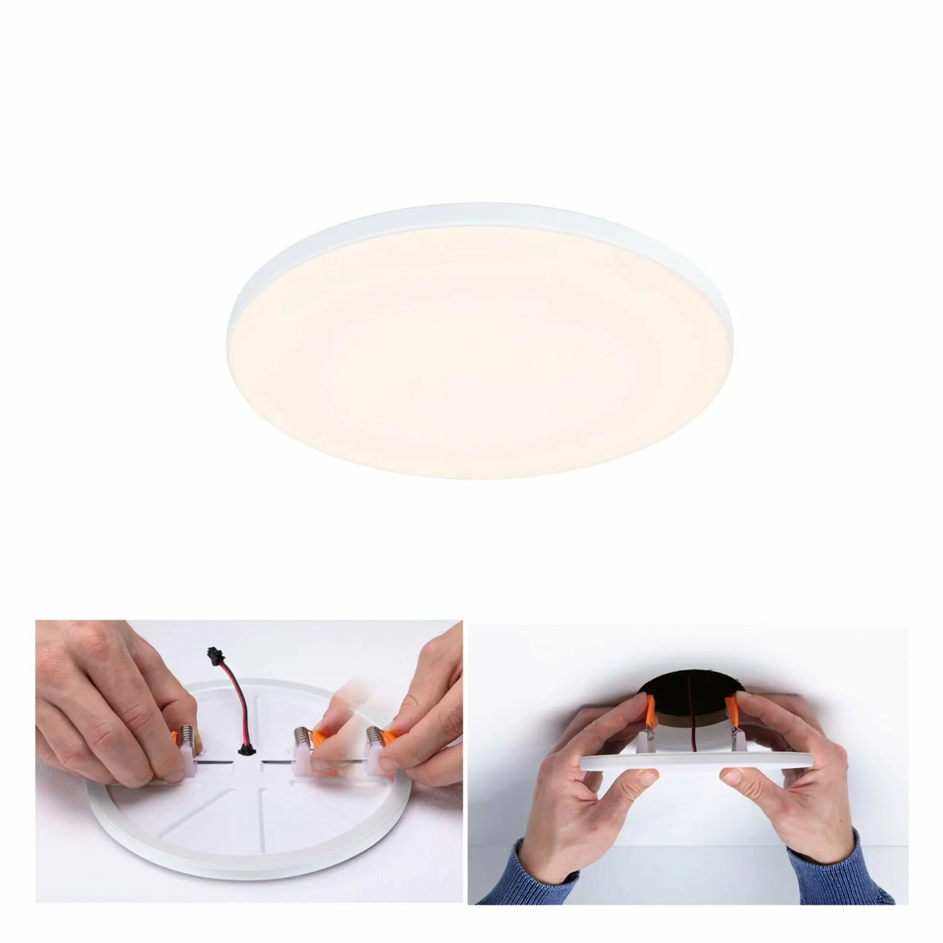 P 79945 VariFit LED vestavné svítidlo Veluna Edge IP44 kruhové 160mm 3000K bílá stmívatelné - PAULMANN