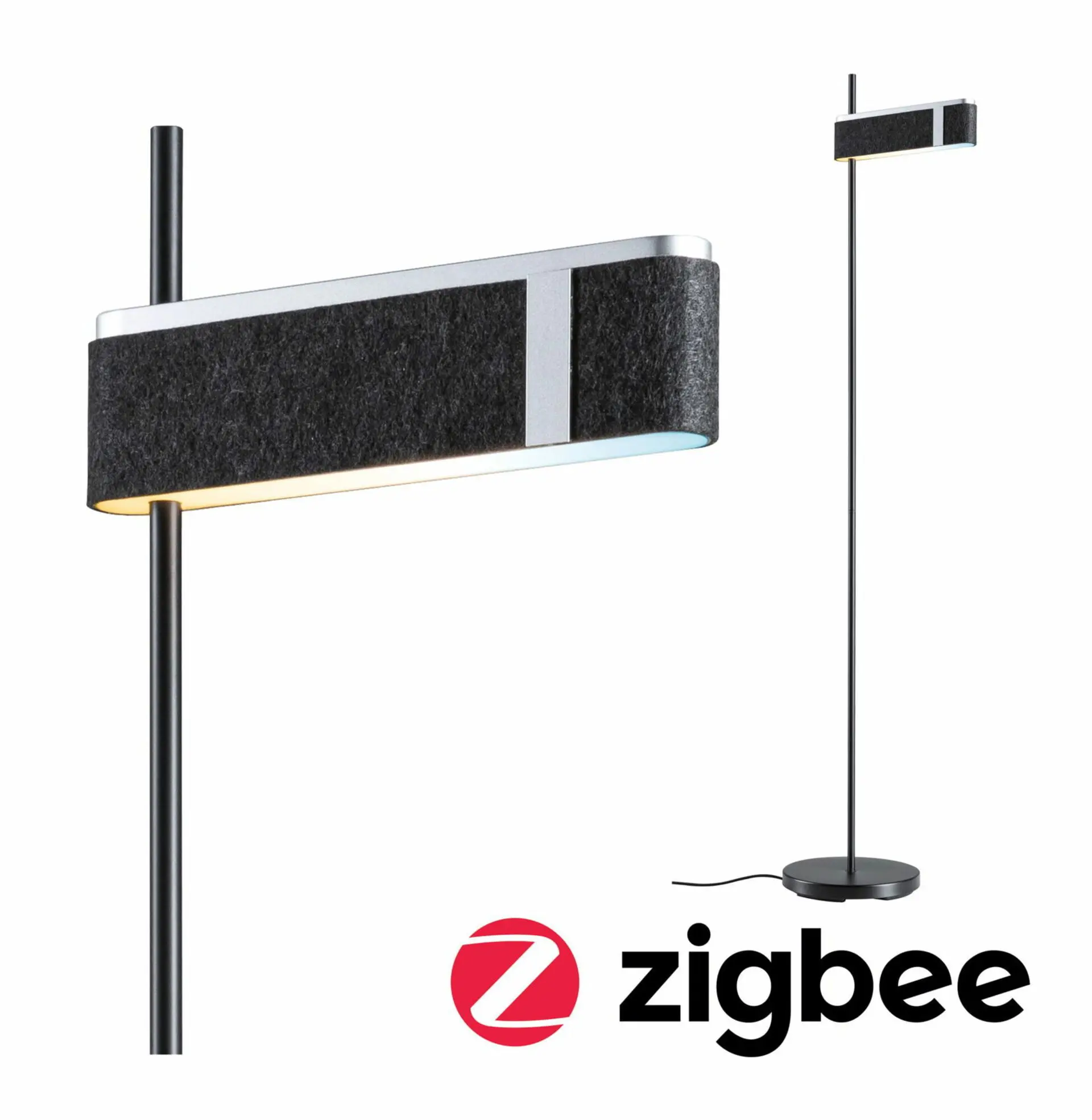 P 79993 LED stojací svítidlo Smart Home Zigbee 3.0 Jagun měnitelná bílá 19,5W antracit plsť/umělá hmota/kov - PAULMANN
