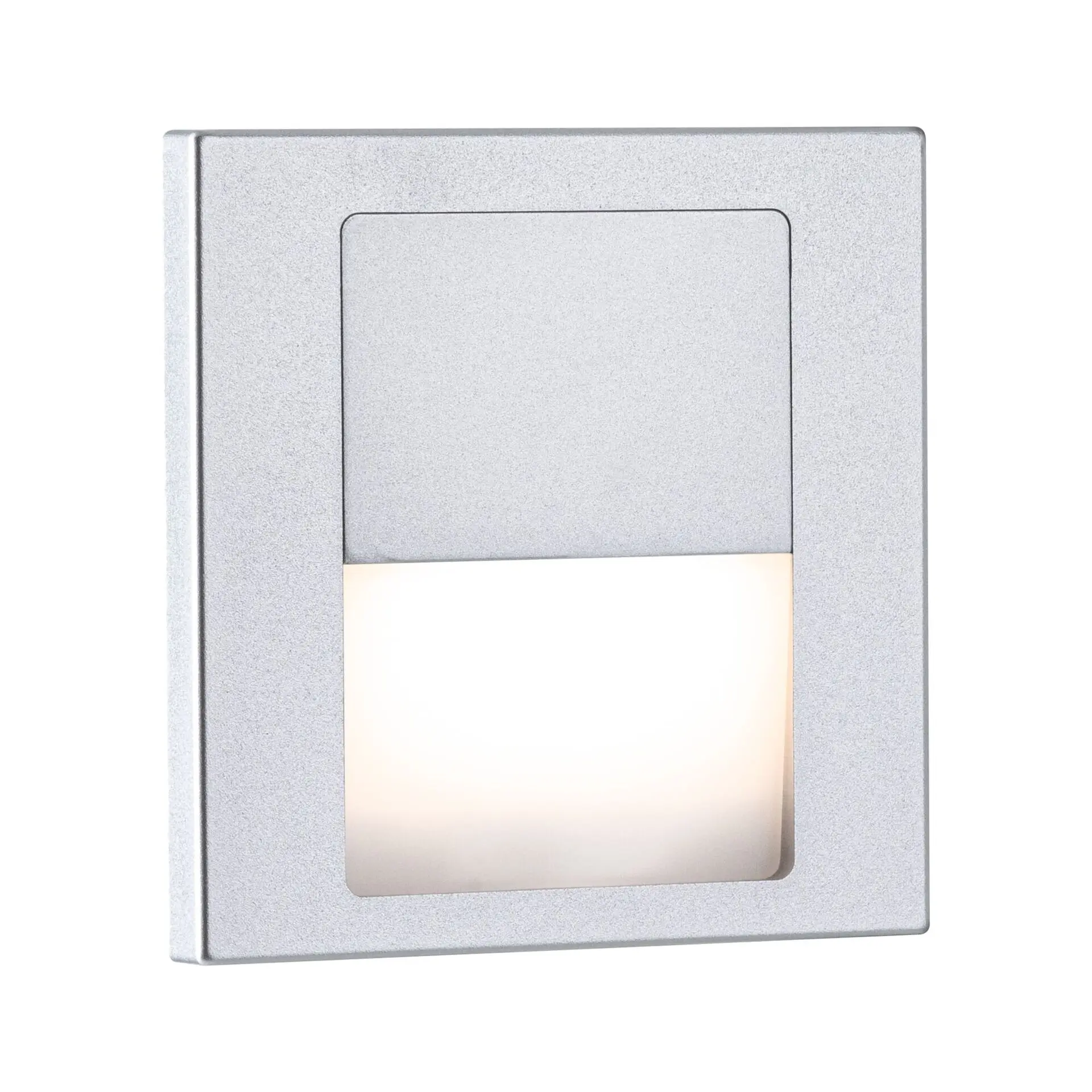 PAULMANN LED vestavné svítidlo do zdi Tsaro hranaté 80x36mm 1W 230V 2700K matný chrom