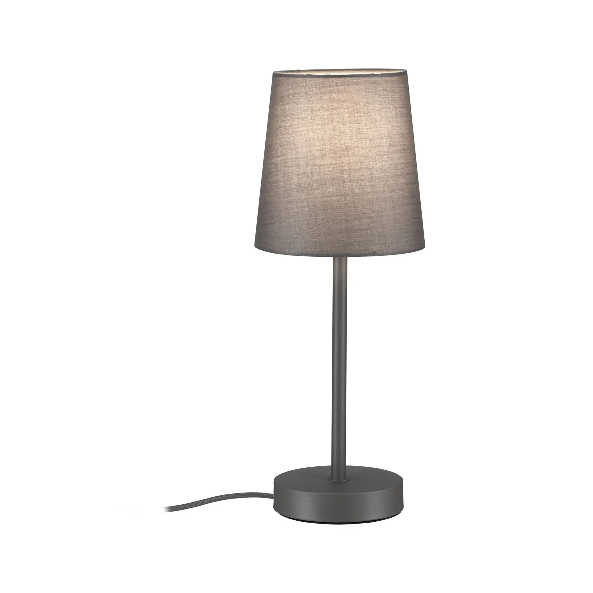 PAULMANN Stolní lampa Stellan II E27 max. 20W šedá kov/látka