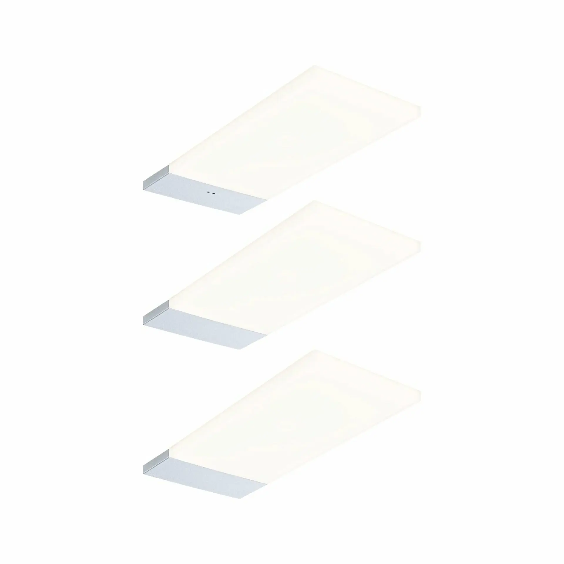 P 92121 LED podskříňkové svítidlo Bredo s čidlem 3ks sada 3000K 3x2,5W 80x190mm 230/12V stříbrná - PAULMANN