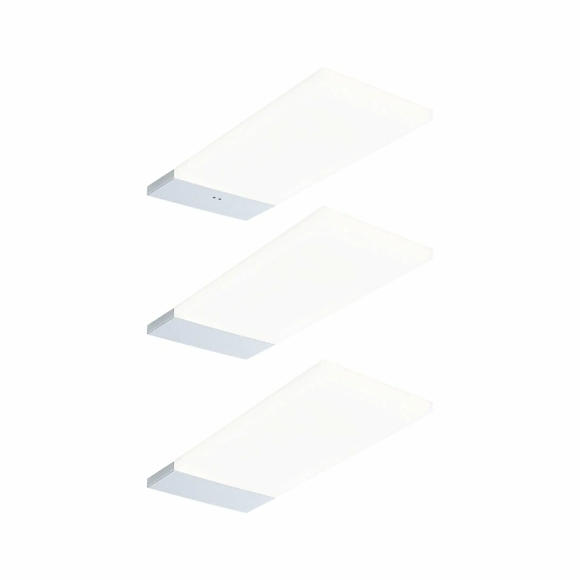 P 92122 LED podskříňkové svítidlo Bredo s čidlem 3ks sada 4000K 3x2,5W 80x190mm 230/12V stříbrná - PAULMANN
