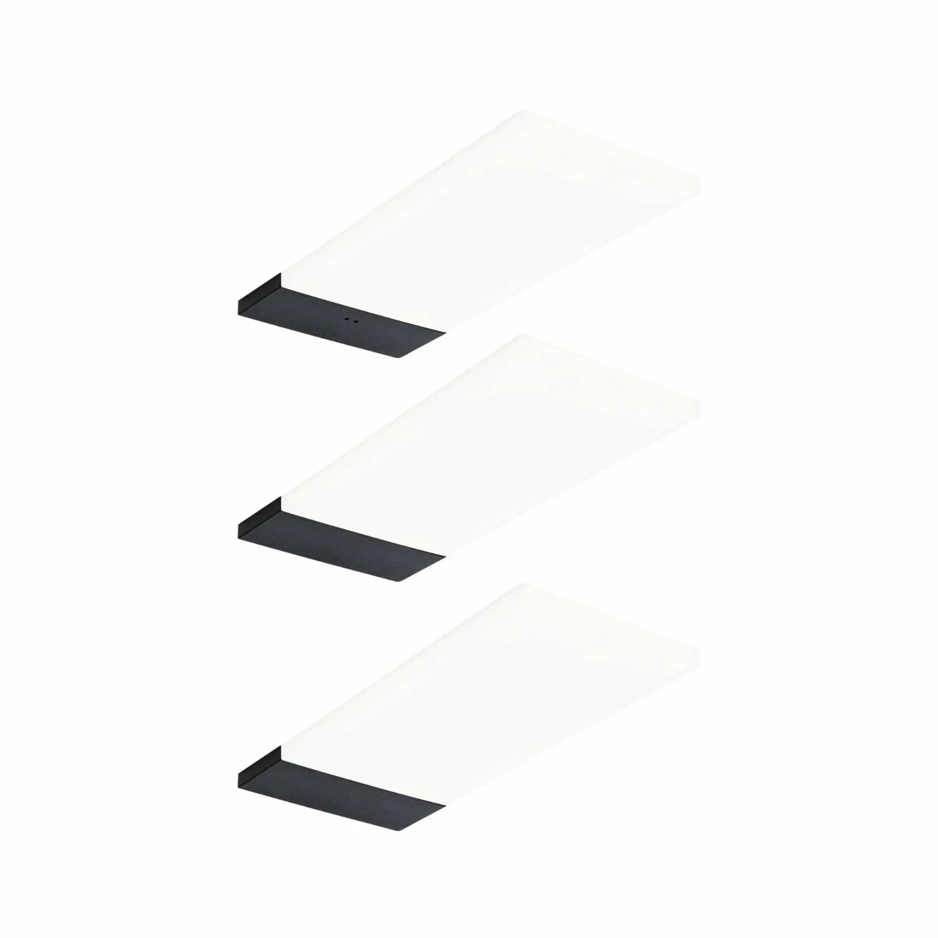P 92124 LED podskříňkové svítidlo Bredo s čidlem 3ks sada 4000K 3x2,5W 80x190mm 230/12V černá - PAULMANN