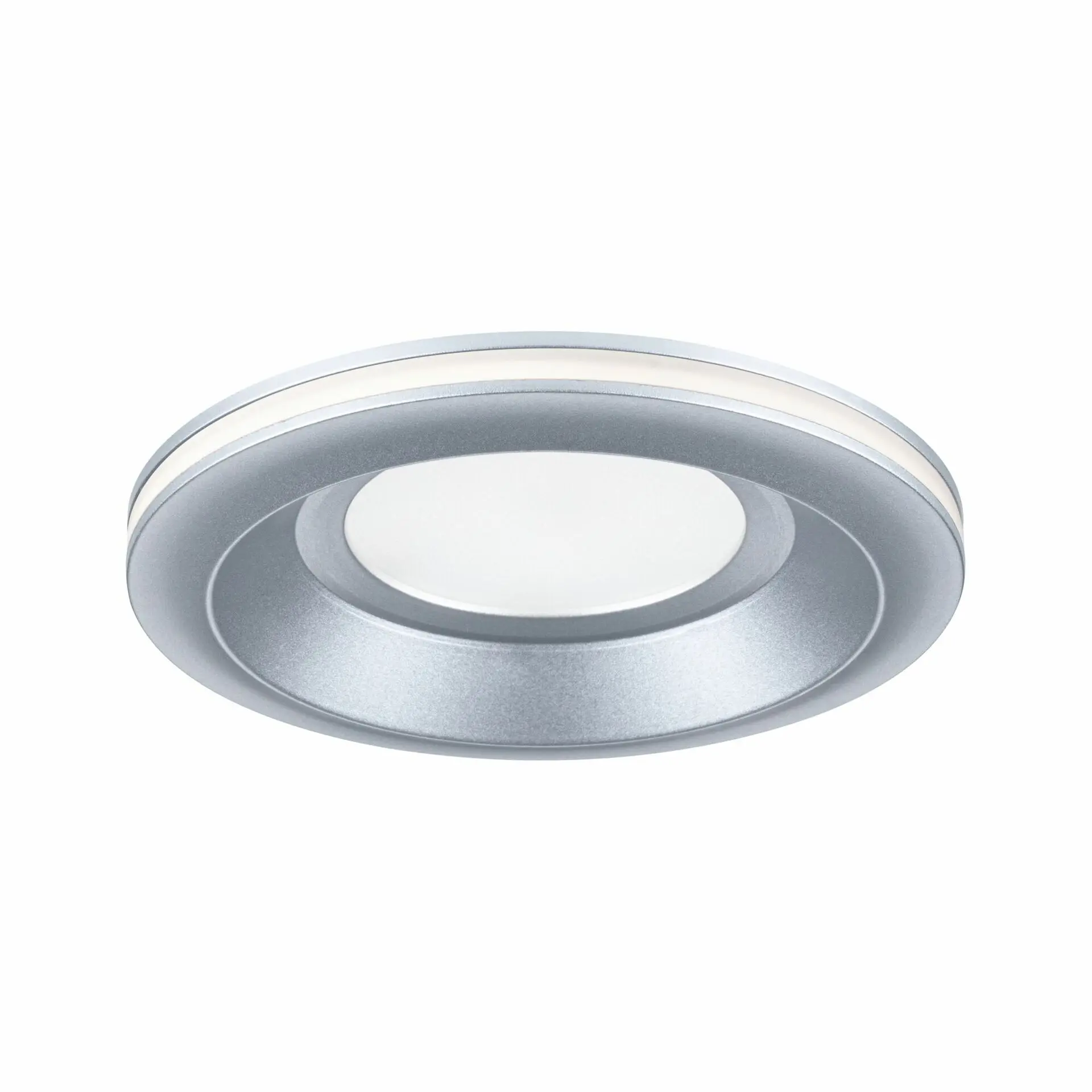 P 92249 LED vestavné svítidlo Sormus samostatné svítidlo IP65 kruhové 100mm 4,8W / 1,5W / 230V 3000K matný chrom - PAULMANN