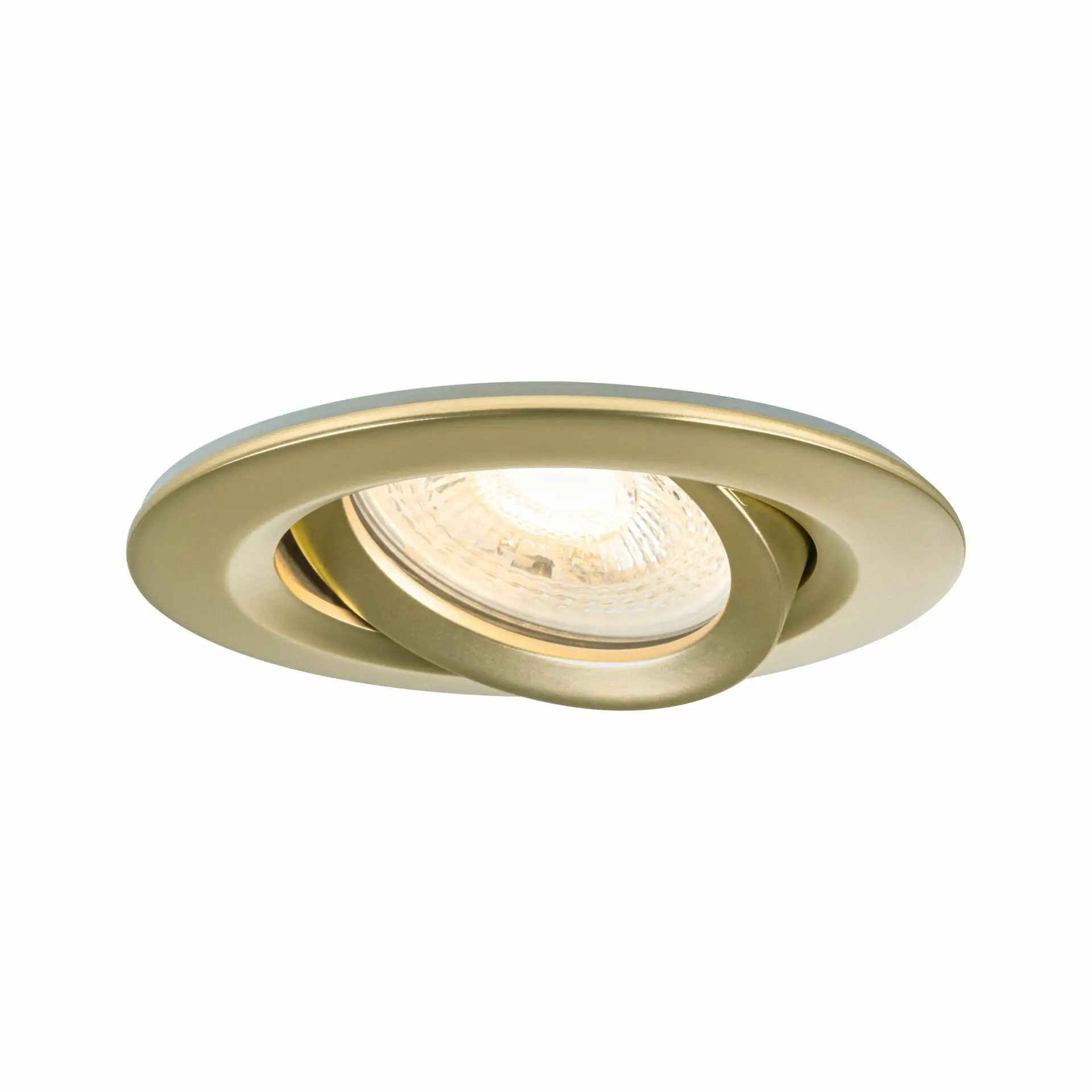 PAULMANN Vestavné svítidlo Nova Plus IP65 kruhové 93mm 30° GU5,3 / GU10 max. 35W 230/12V zlatá mat