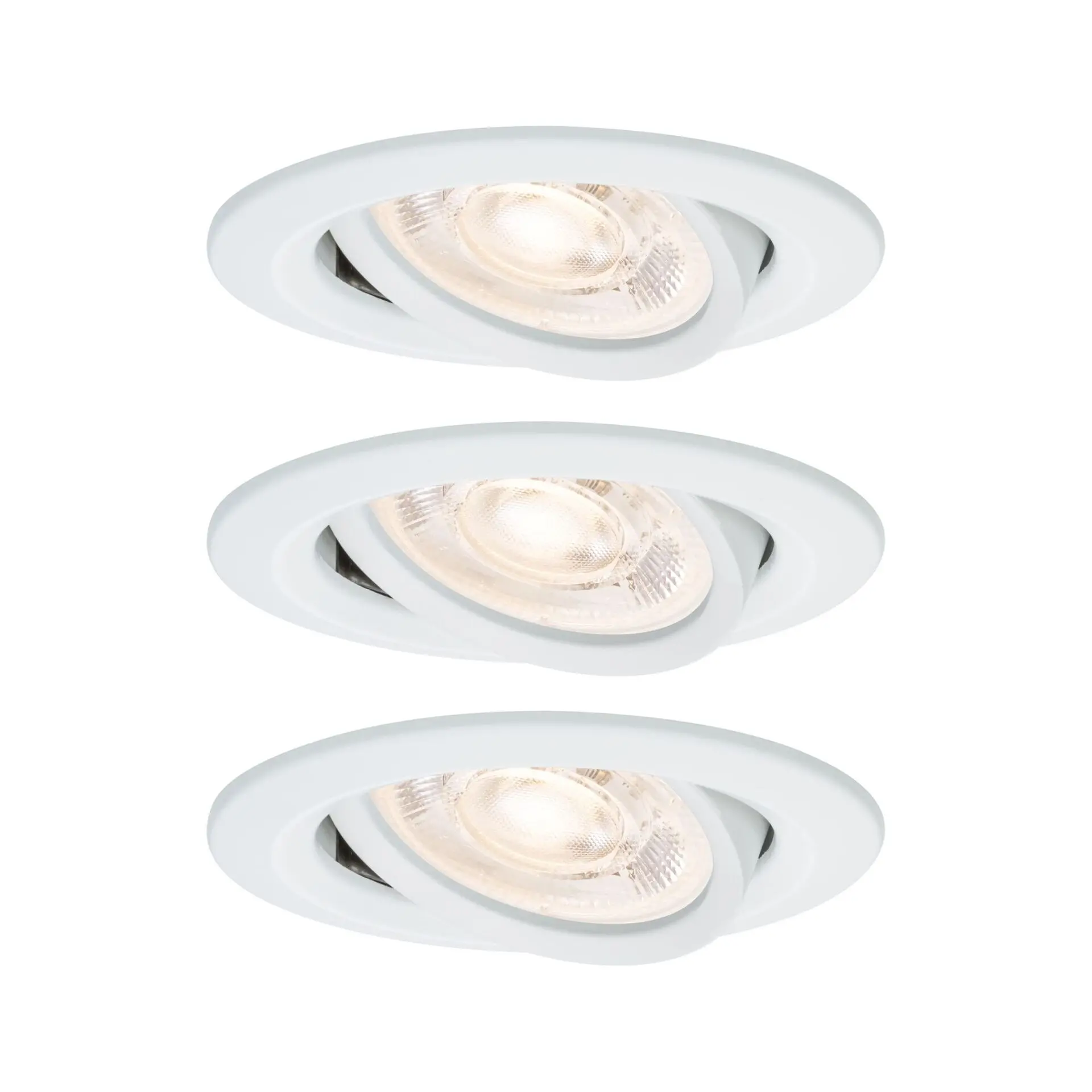 PAULMANN LED vestavné svítidlo Nova Plus GU10 Flat IP65 93mm 3x4,9W 230V stmívatelné 2700K bílá mat