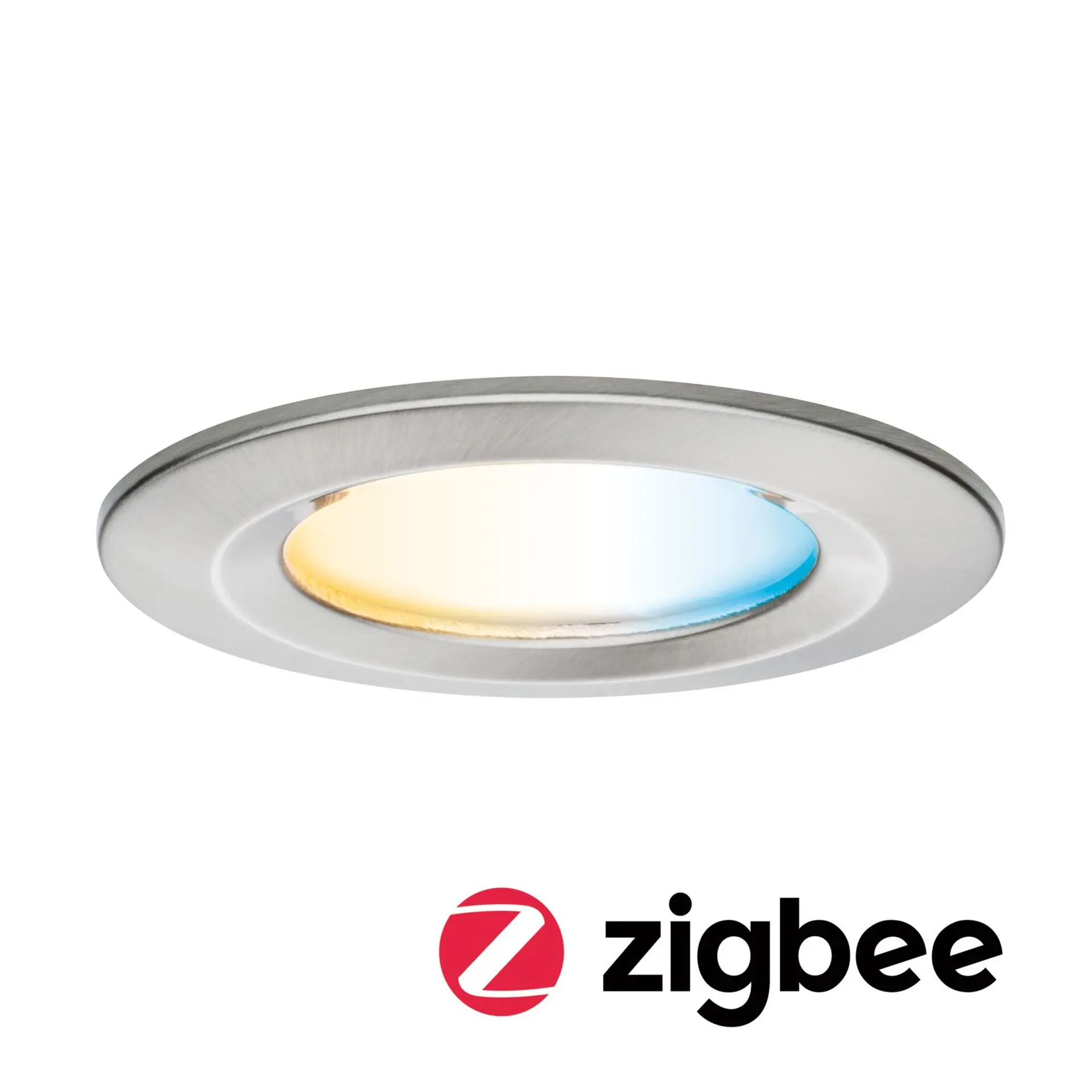 PAULMANN LED vestavné svítidlo Nova Coin IP44 kruhové 78mm měnitelná bílá 6W 230V kov kartáčovaný hliník