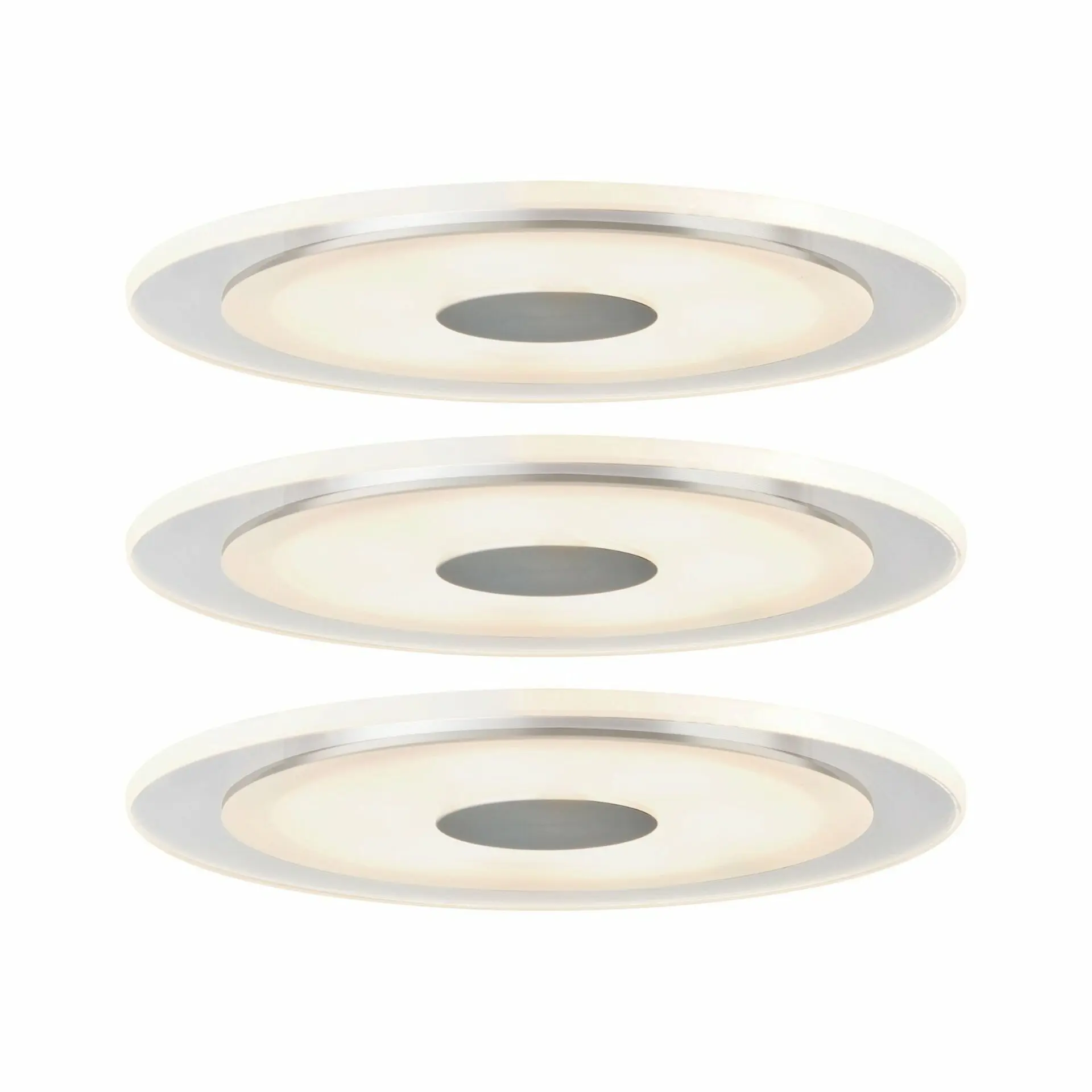 Paulmann vestavná svítidla sada Premium Line LED Whirl 6W hliník, satén, 3ks Set 929.17 P 92917