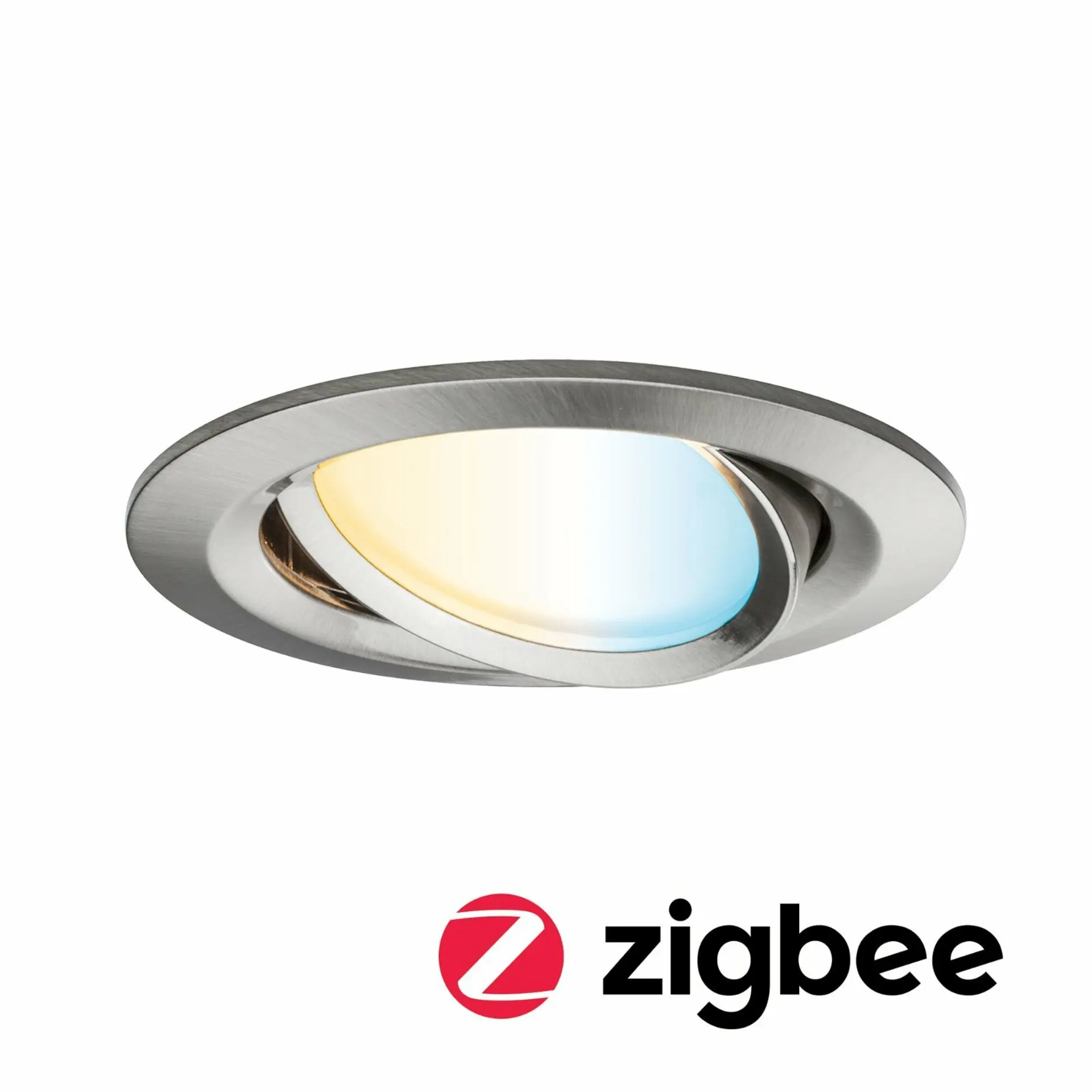 P 92961 SmartHome Zigbee vestavné svítidlo LED Coin Nova Plus 1x6,5W měnitelná bílá kov kartáčovaný - PAULMANN