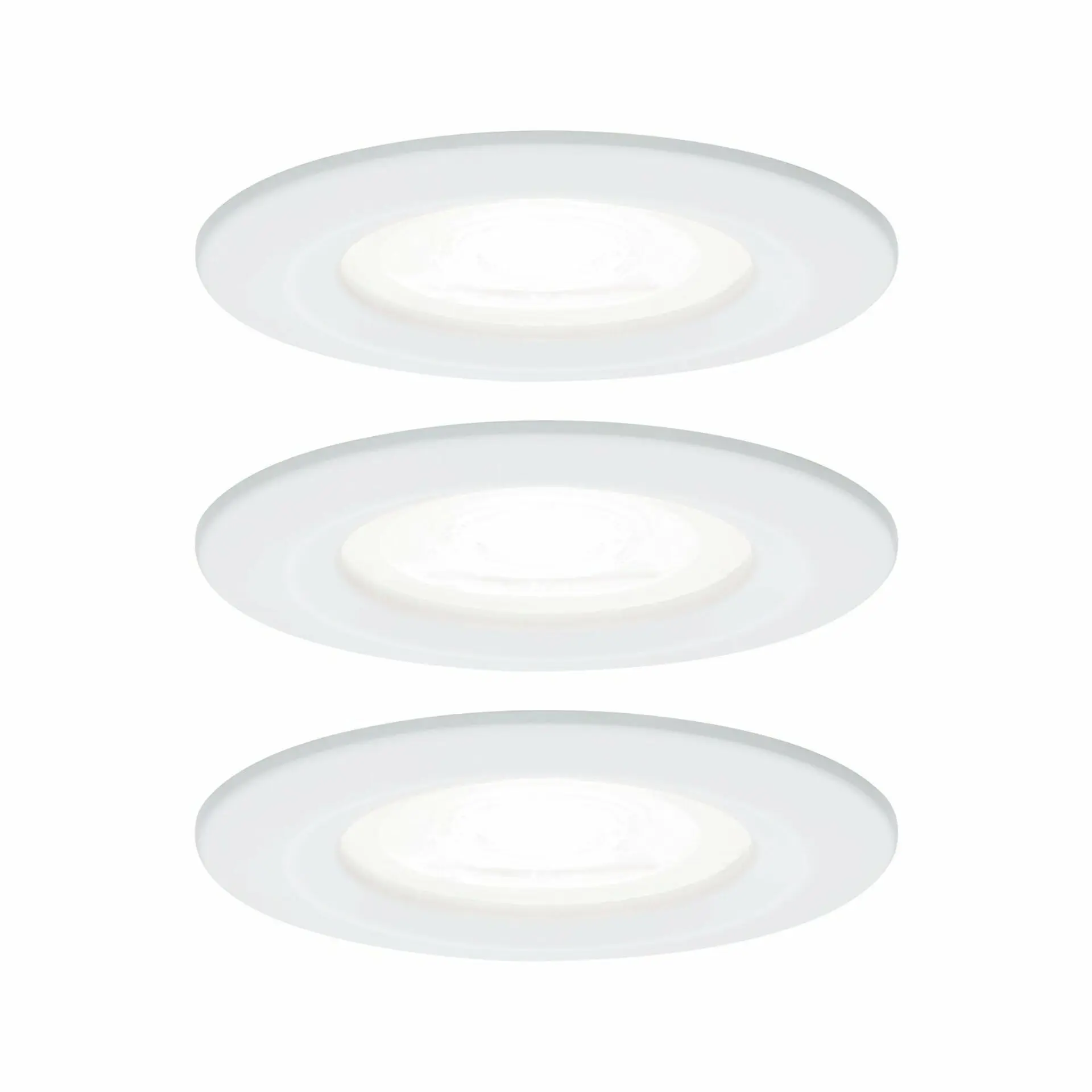P 92980 Vestavné svítidlo LED Nova kruhové 3x6,5W GU10 bílá mat 4000K nevýklopné - PAULMANN