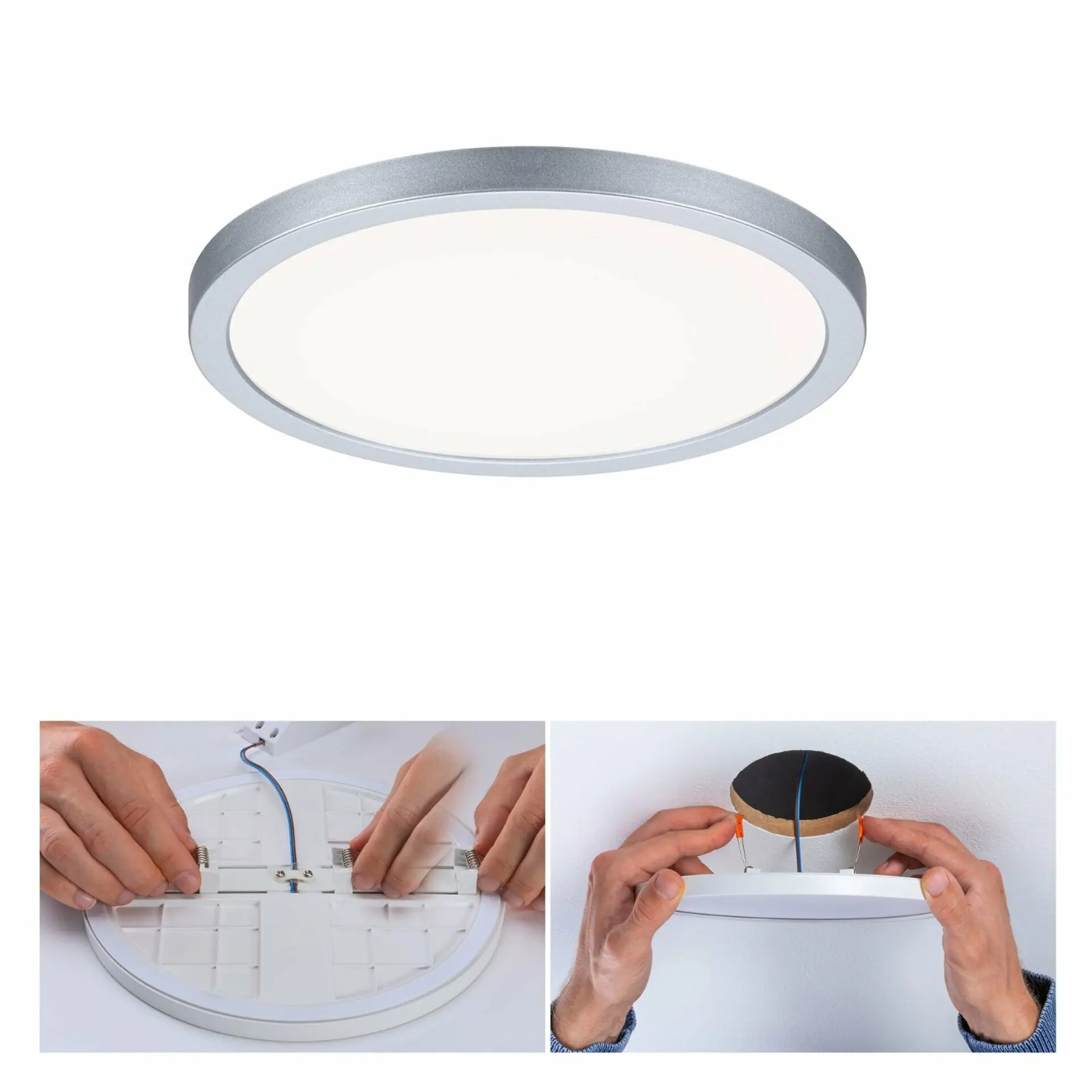 P 93038 LED vestavné svítidlo Areo VariFit IP44 kruhové 175 13W 4.000K matný chrom - PAULMANN