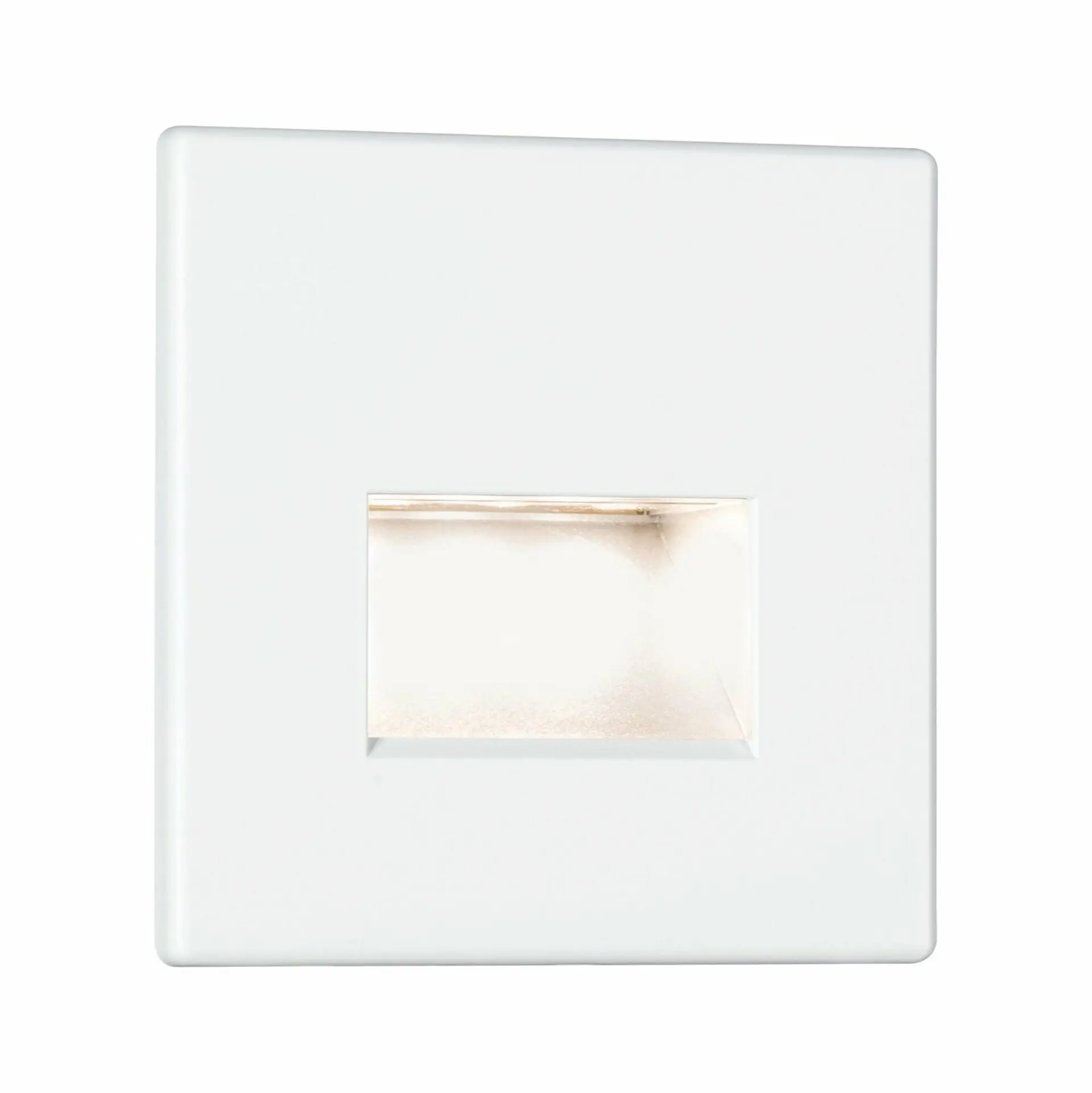 P 93093 LED vestavné svítidlo do zdi Edge Quadro hranaté 8x8cm 1,2W 230V 2700K bílá mat - PAULMANN