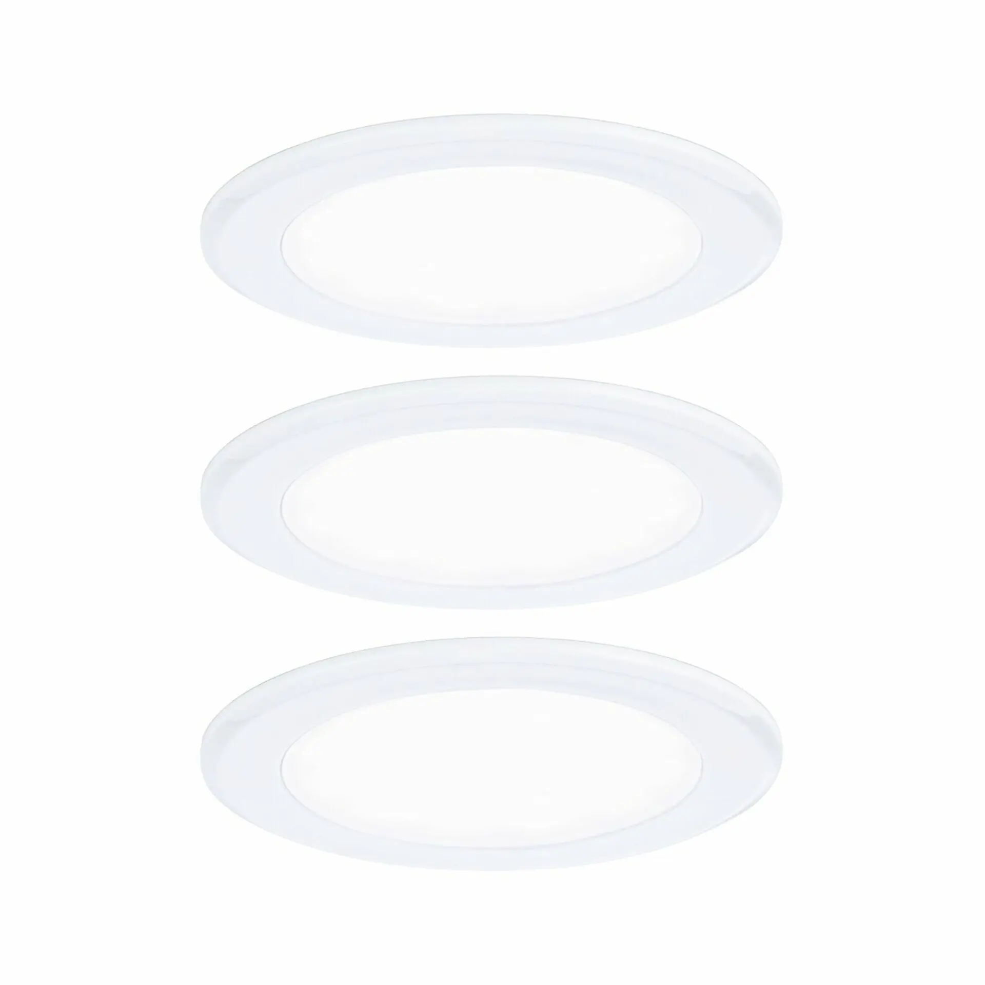 P 93120 LED vestavná nábytková svítidla 3ks sada kruhové 65mm 3x2,5W 230/12V 4000K bílá - PAULMANN