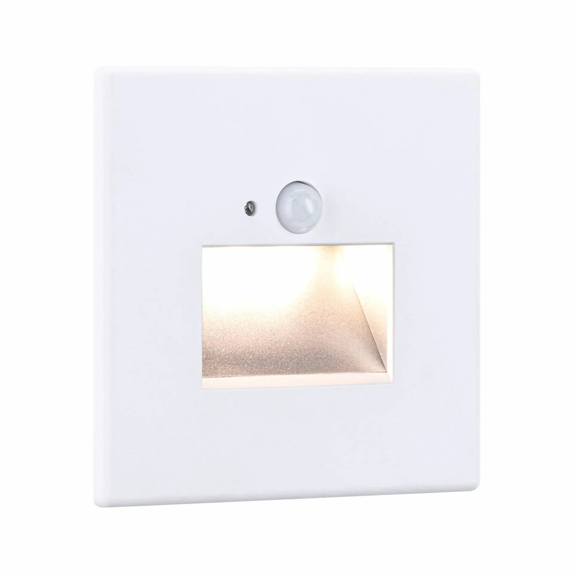 PAULMANN LED vestavné svítidlo do zdi Edge Quadro hranaté 80x80x42mm 1,2W 230V 2700K bílá